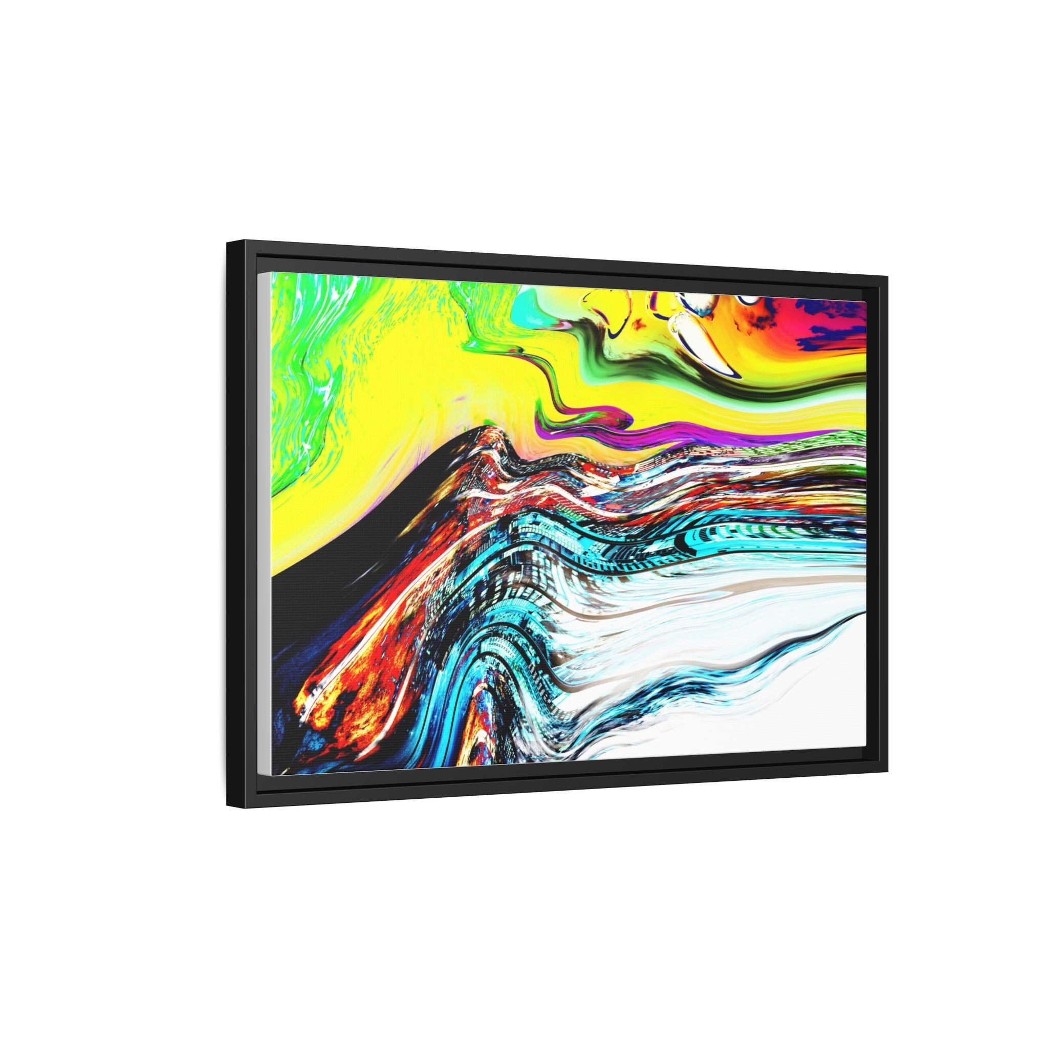 Slip And Slide Matte Canvas Framed Wall Art