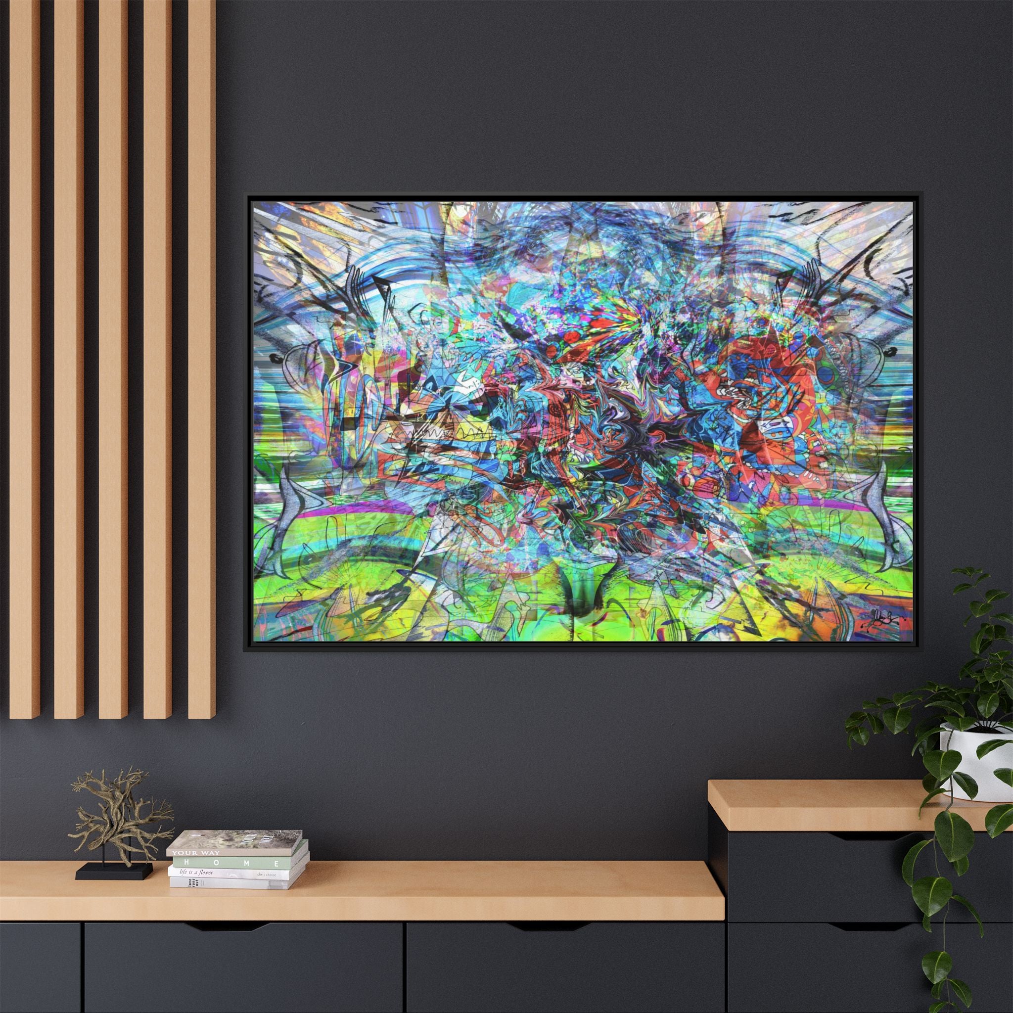 Now You're Stuck 44 Canvas Print — Framed Matte Wall Art