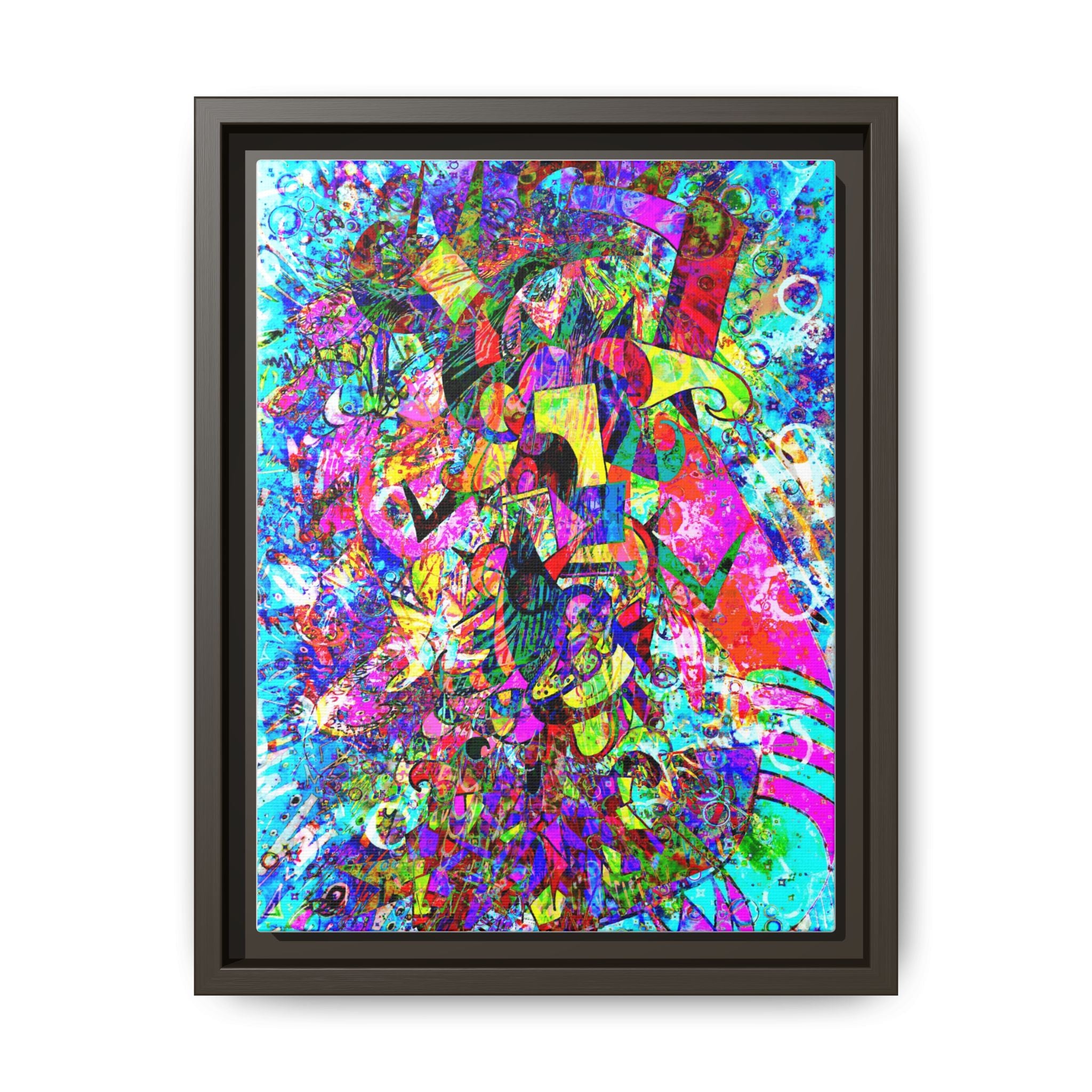 Love Monster Matte Canvas, Framed (Multi-color)