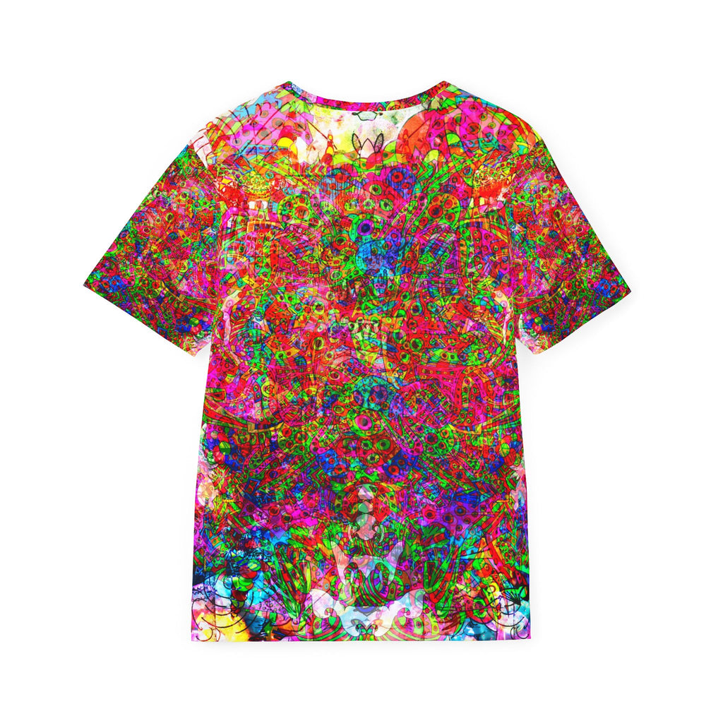 Neon Swirl Party Extravaganza - Psychedelic Floral All-Over Print Jersey