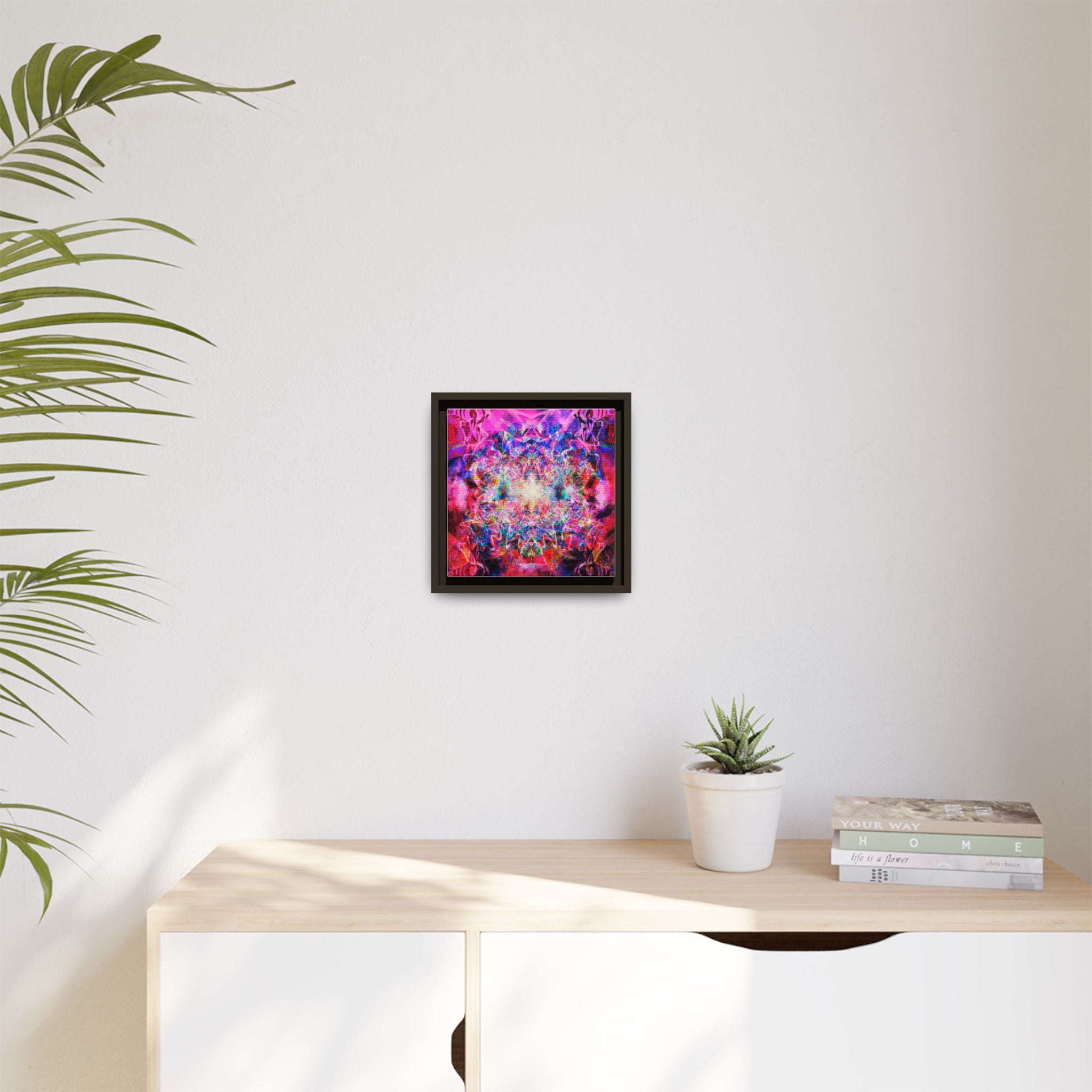 Arashaya Framed Canvas — Vibrant Psychedelic Wall Art
