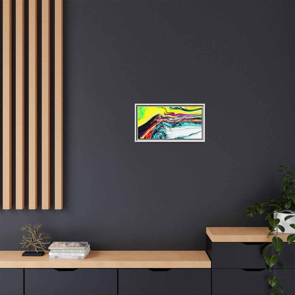 Slip And Slide Matte Canvas Framed Wall Art