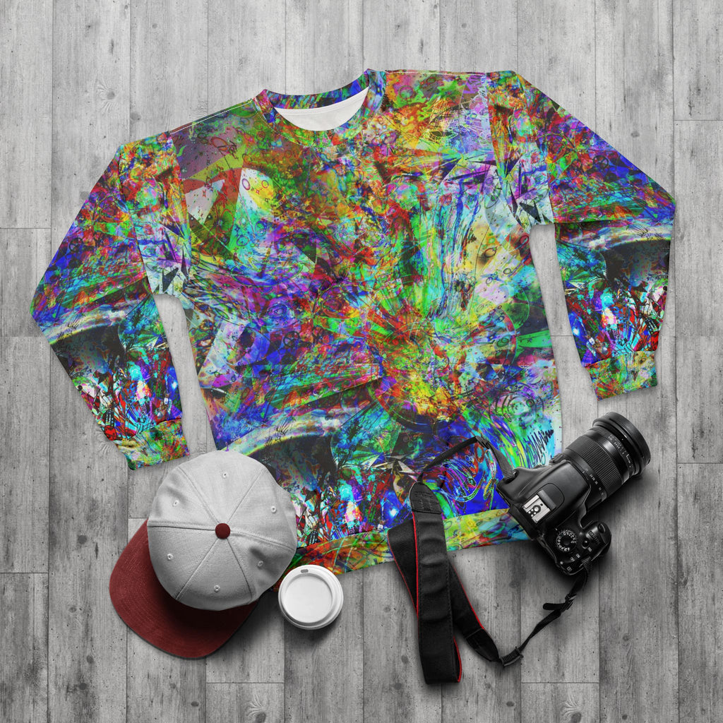 Barfing Beautifully - Abstract Color Splash Sweatshirt