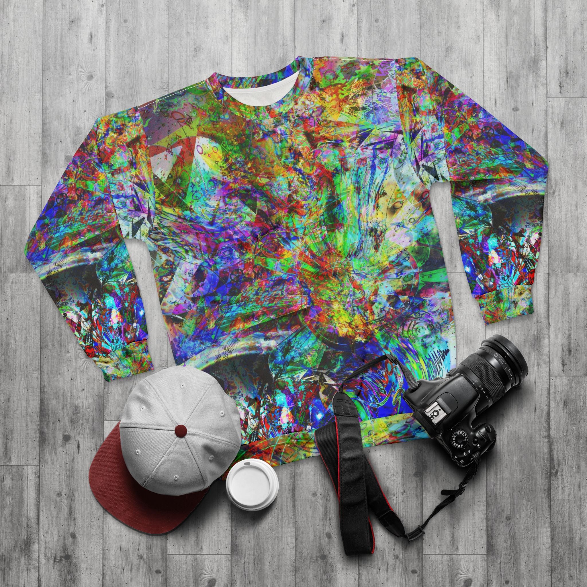 Barfing Beautifully - Abstract Color Splash Sweatshirt