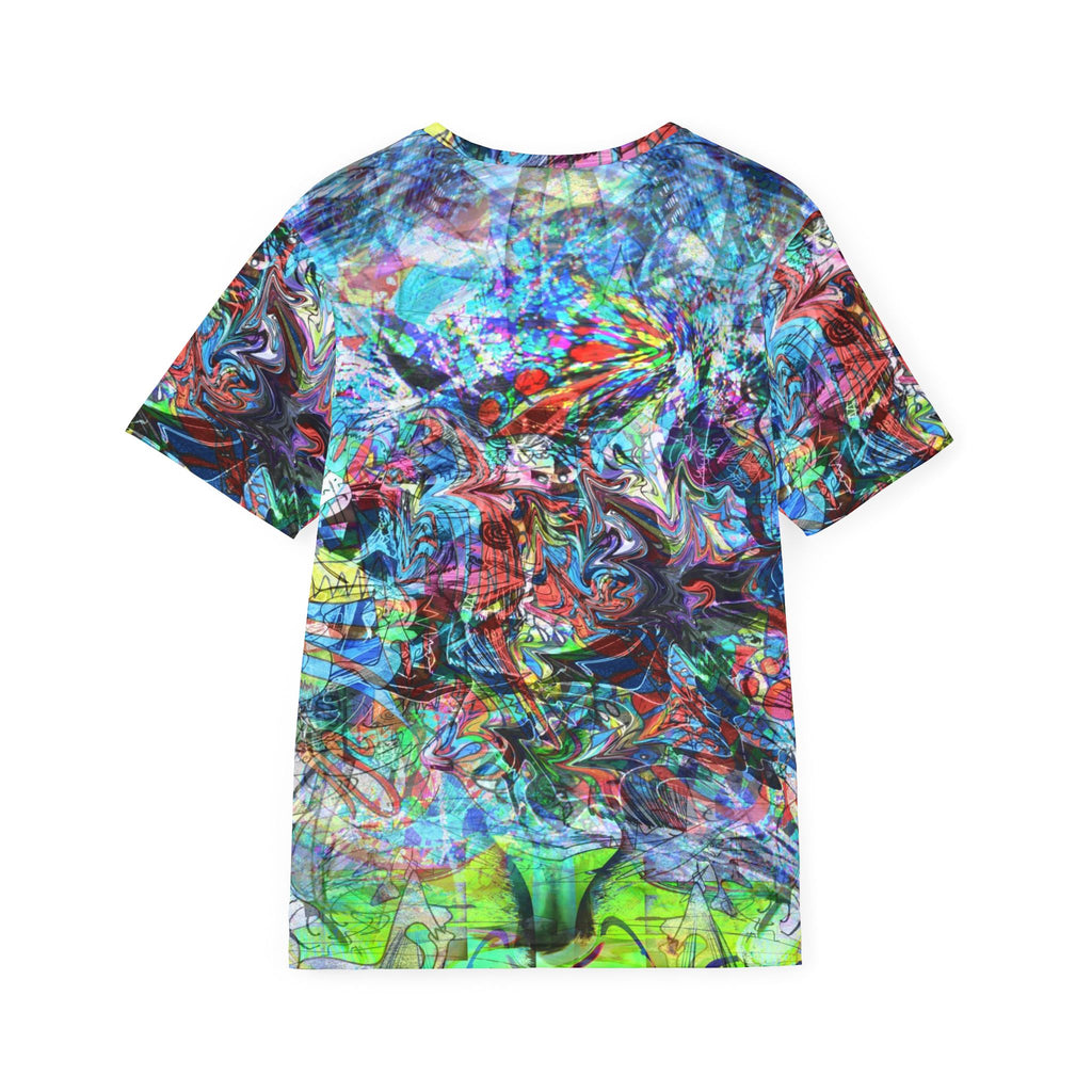 Now You're Stuck 44 - Abstract Neon Graffiti Sports Jersey — Men's All-Over Print