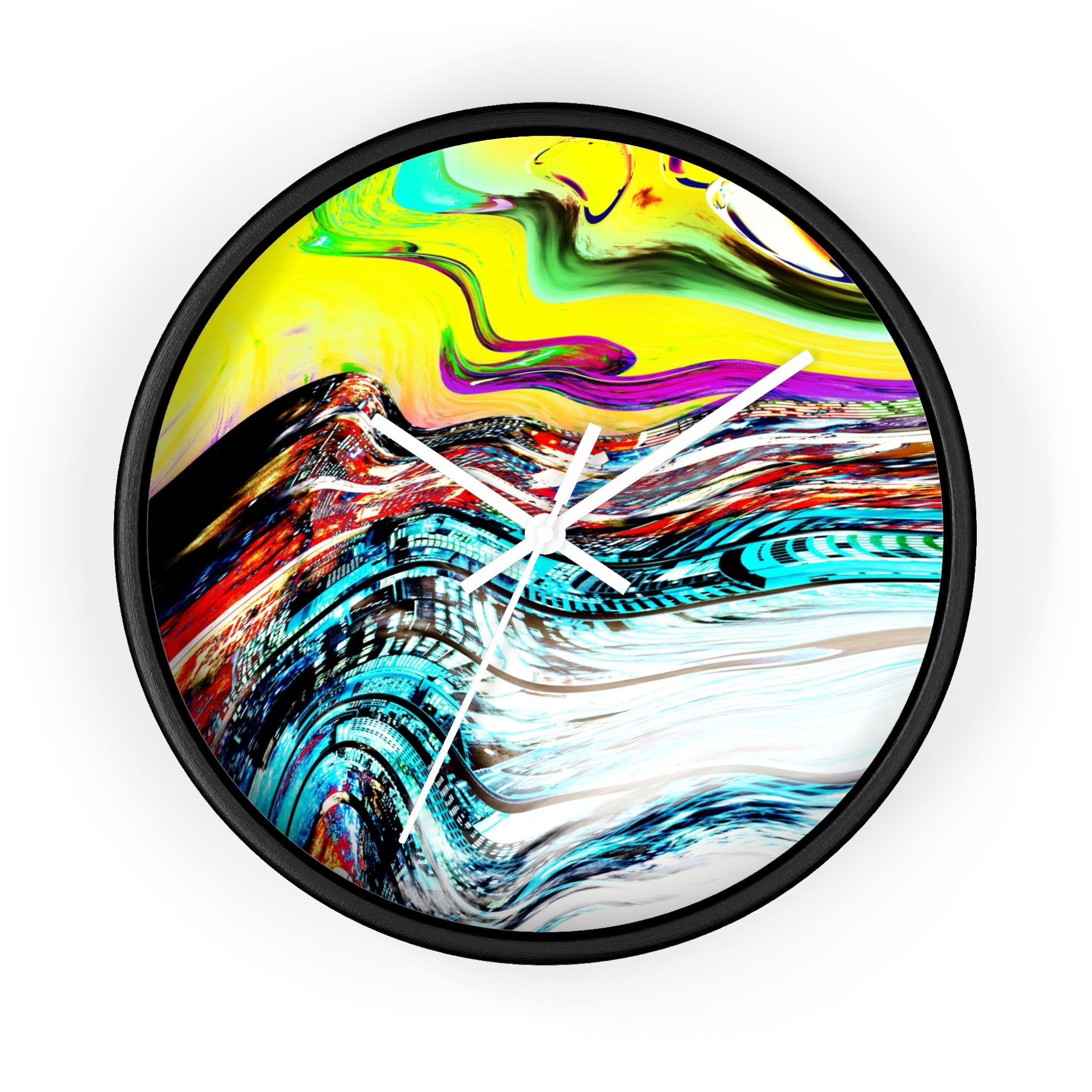 Slip And Slide Wall Clock — Colorful Modern Home Decor