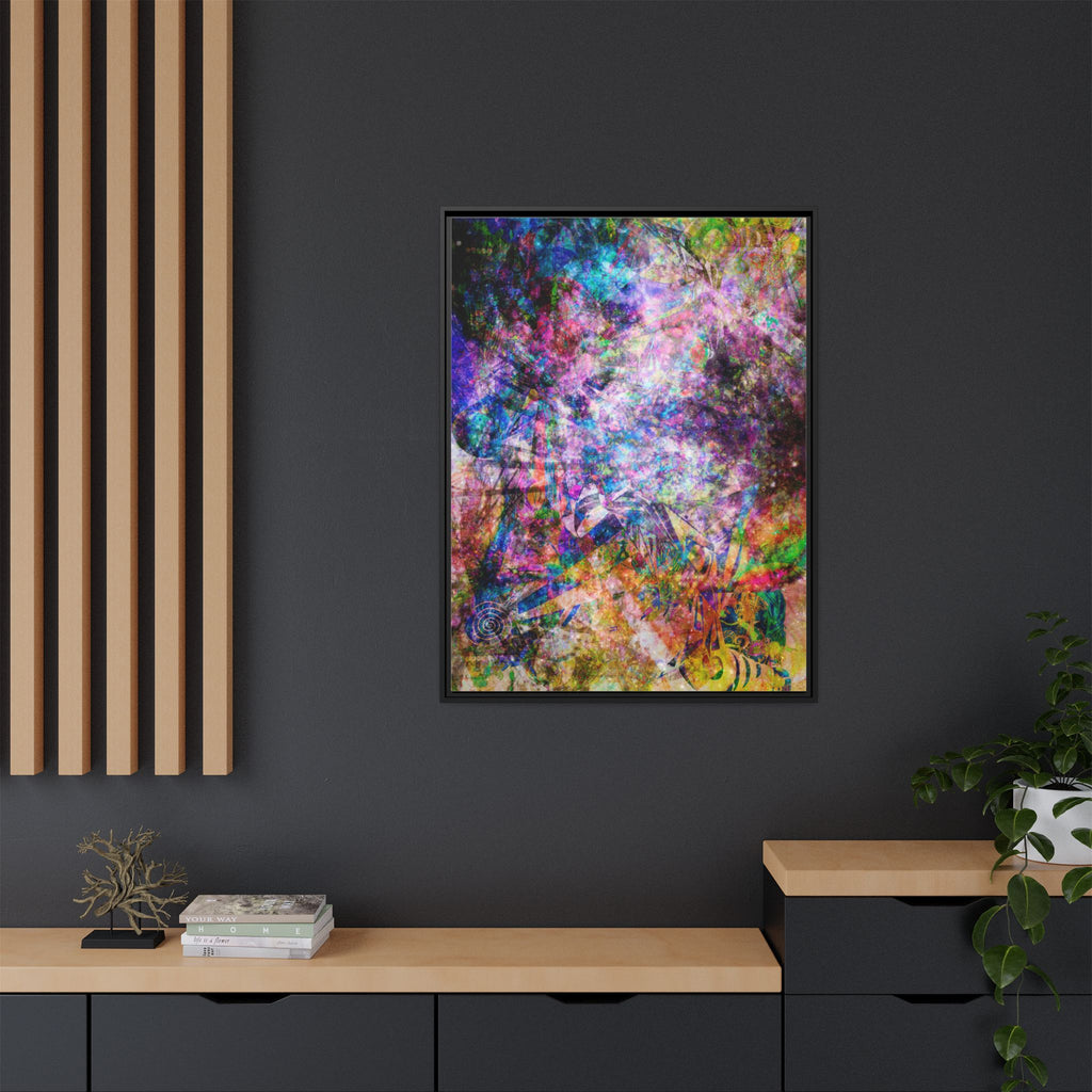 Space Shower 2 Canvas Art – Vibrant Textured Wall Décor