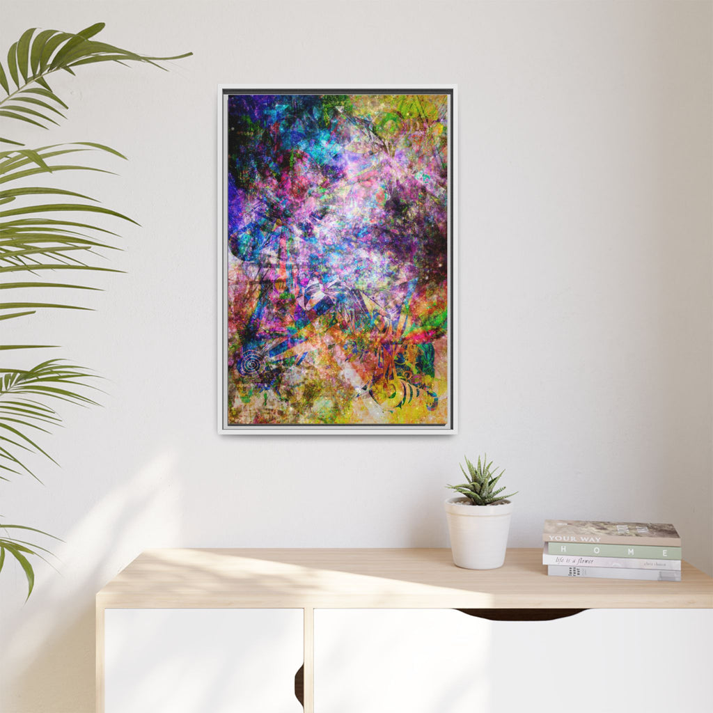 Space Shower 2 Canvas Art – Vibrant Textured Wall Décor