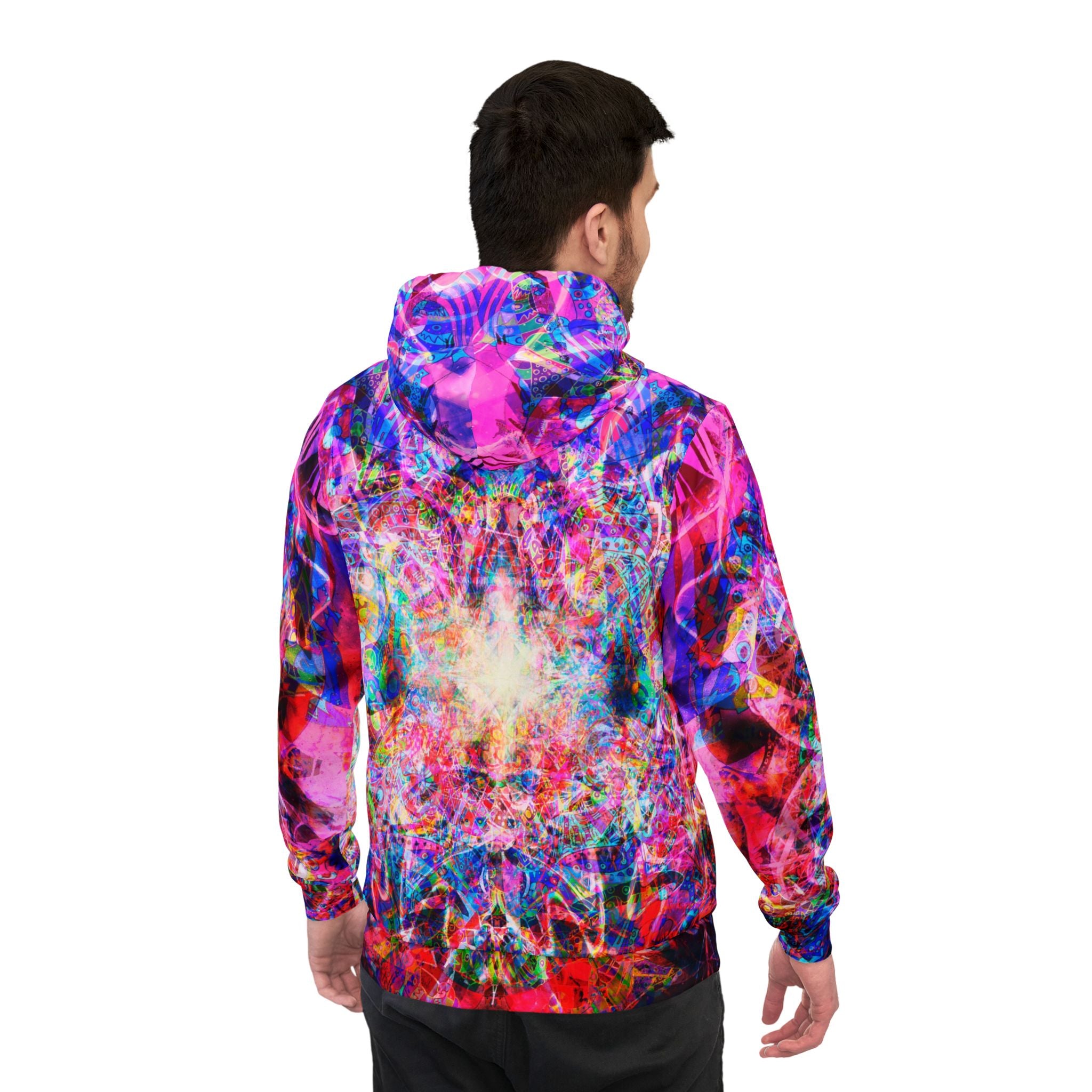 Arashaya Athletic Hoodie — All-Over Print - Vibrant Galaxy