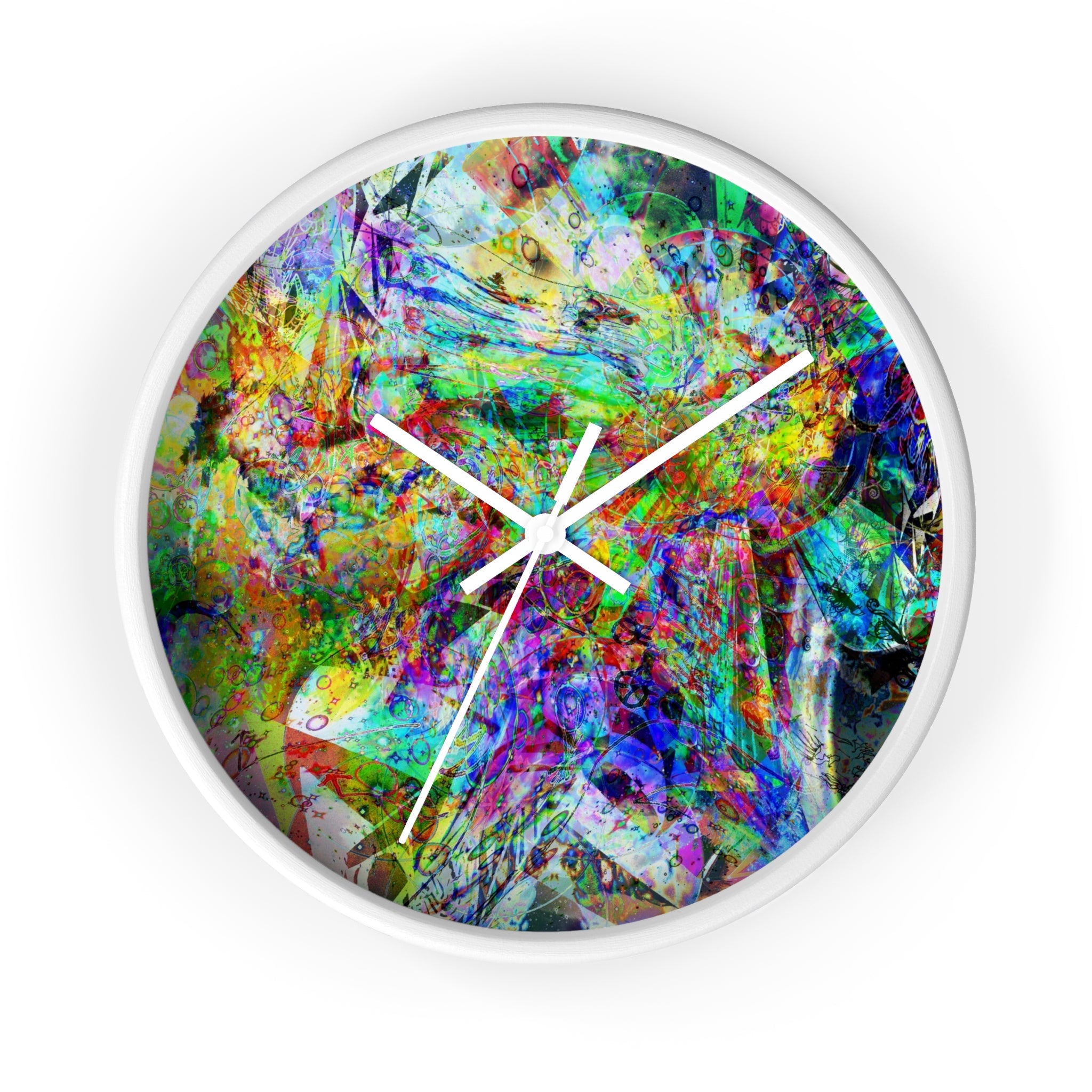 Barfing Beautifully Wall Clock — Colorful Art Timepiece