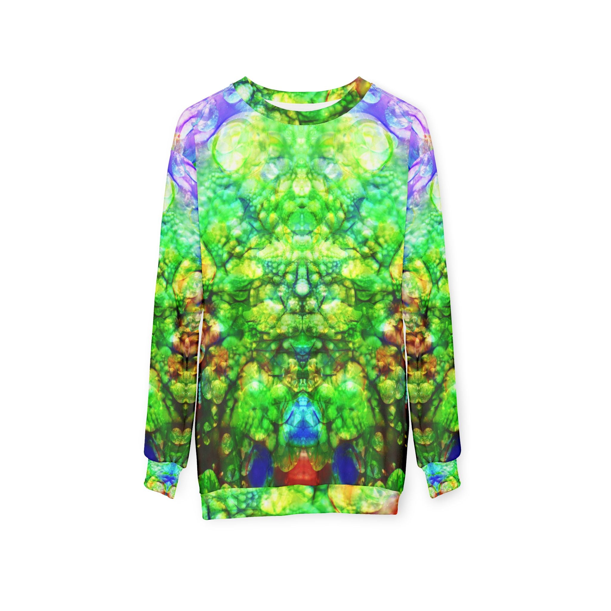 BASS IMMORTAL 30 - Psychedelic Green Kaleidoscope Sweatshirt