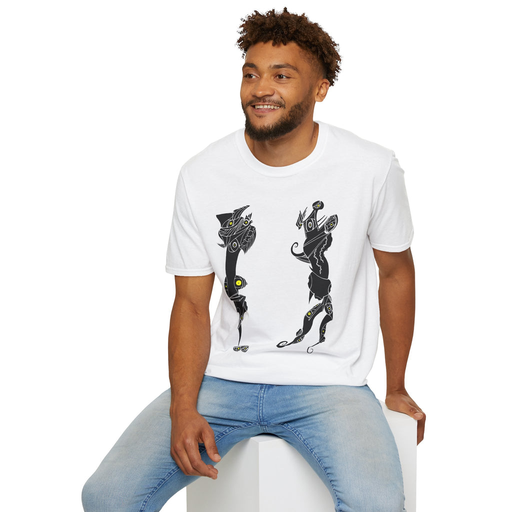 Watching Picasso's Golf Swing T-Shirt — Minimalist Surreal Graphic Tee