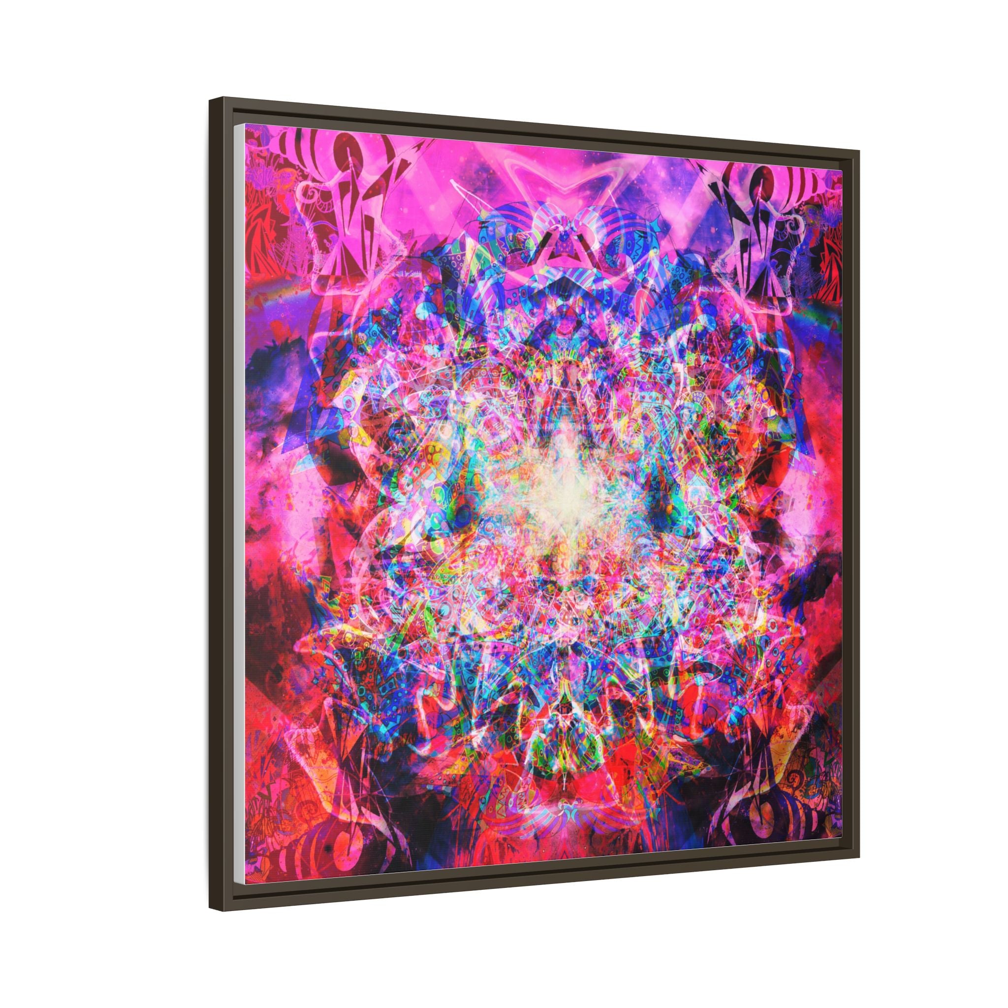 Arashaya Framed Canvas — Vibrant Psychedelic Wall Art