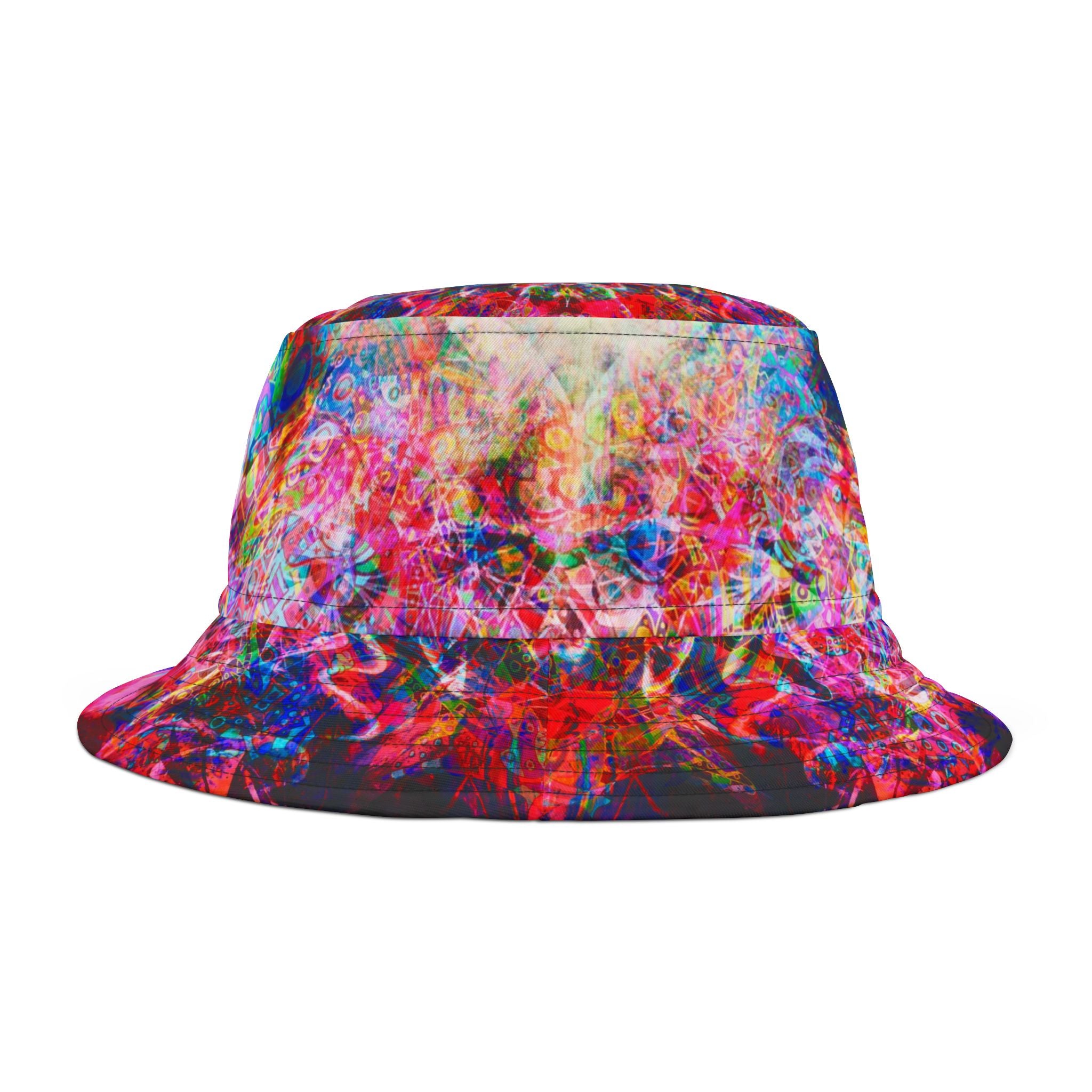 Arashaya Bucket Hat — Vibrant Abstract AOP Sun Hat