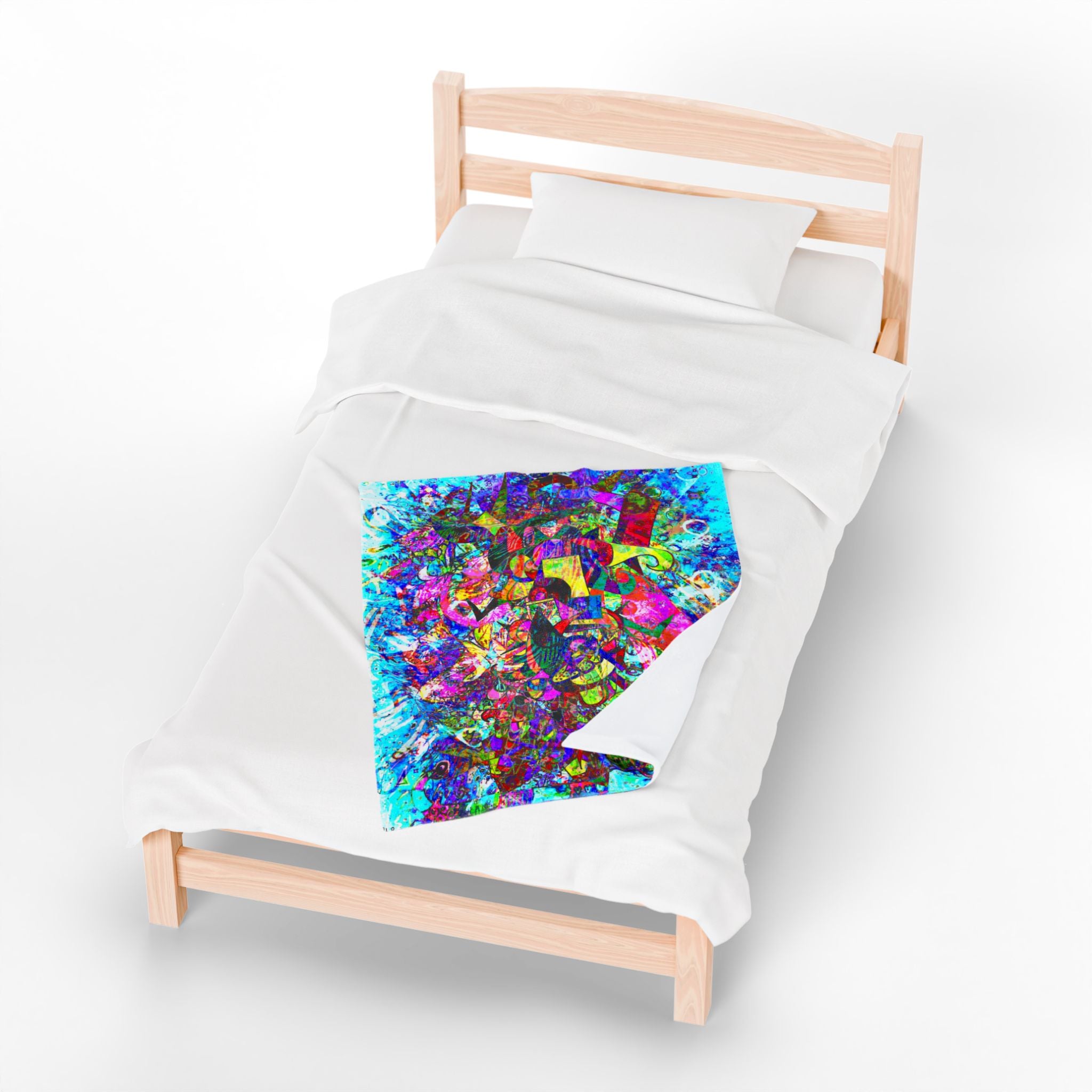 Love Monster Plush Blanket — Vibrant Psychedelic Throw for Home & Gifts