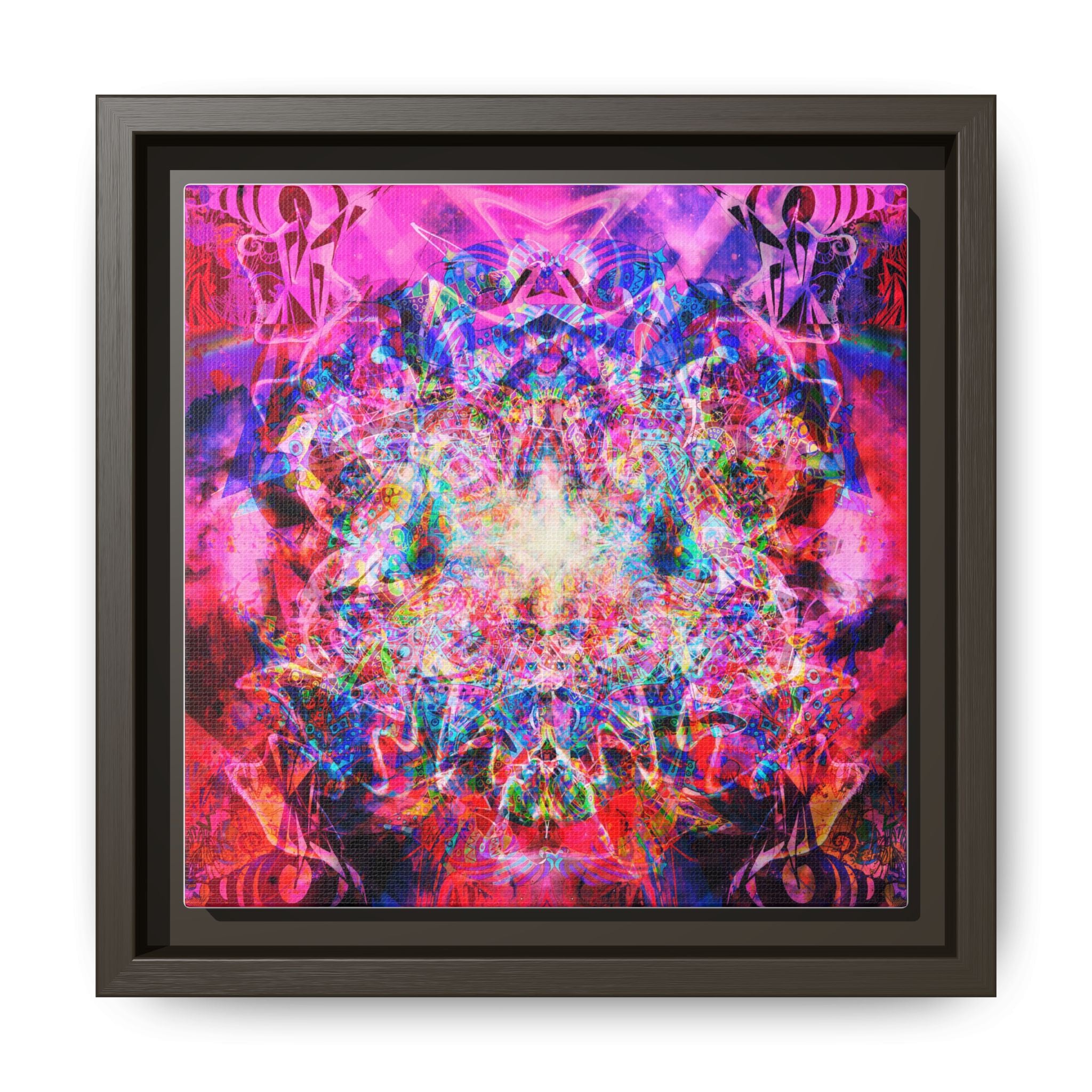 Arashaya Framed Canvas — Vibrant Psychedelic Wall Art
