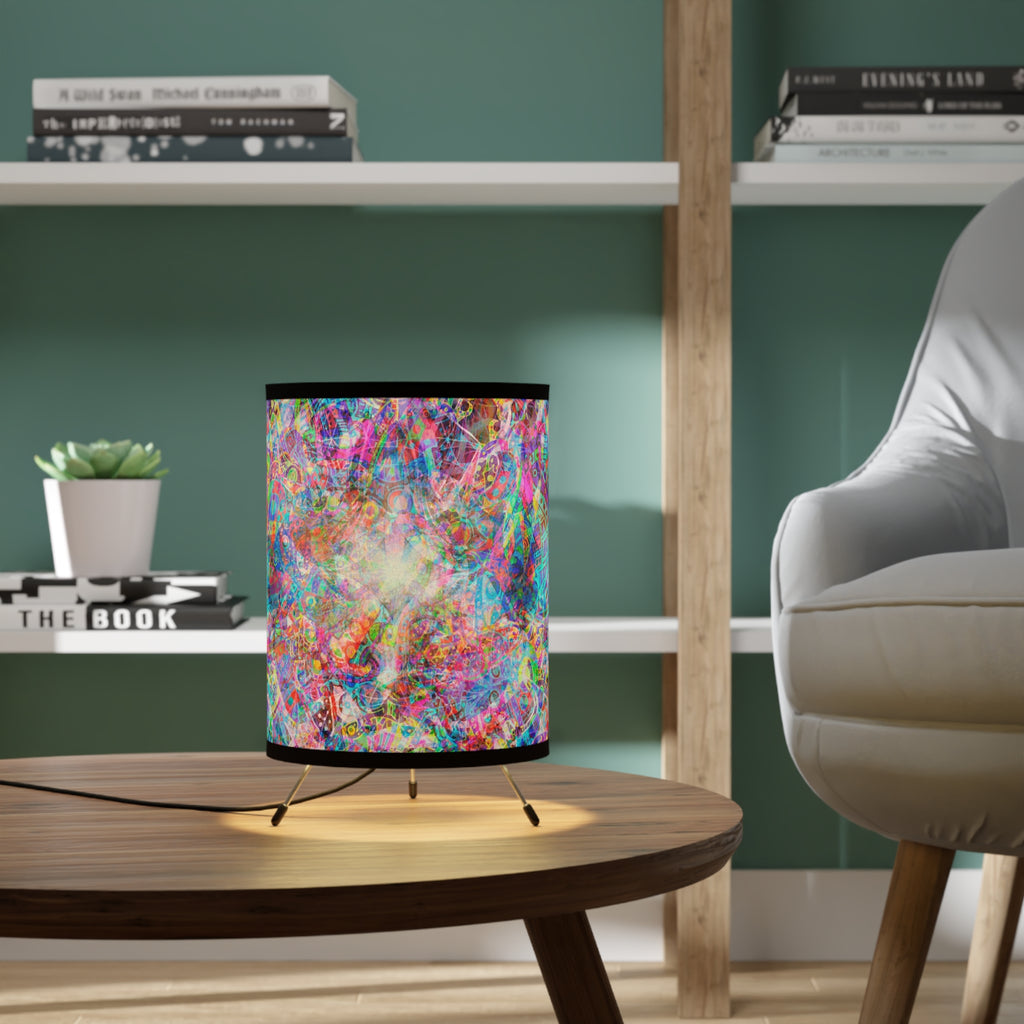 Arashaya 2 Tripod Lamp with High-Res Printed Shade, US\CA plug