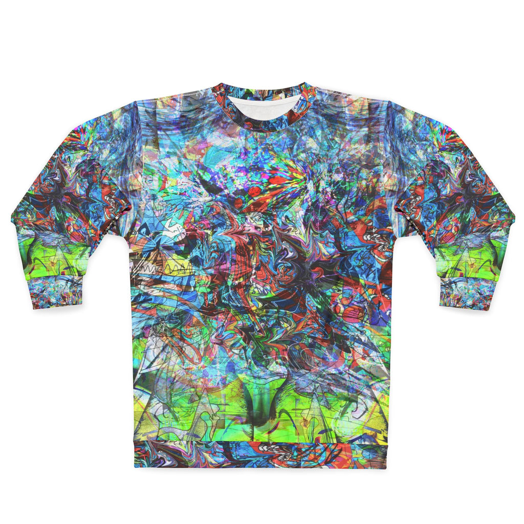 Now You're Stuck 44 - Abstract Neon Splash Sweatshirt