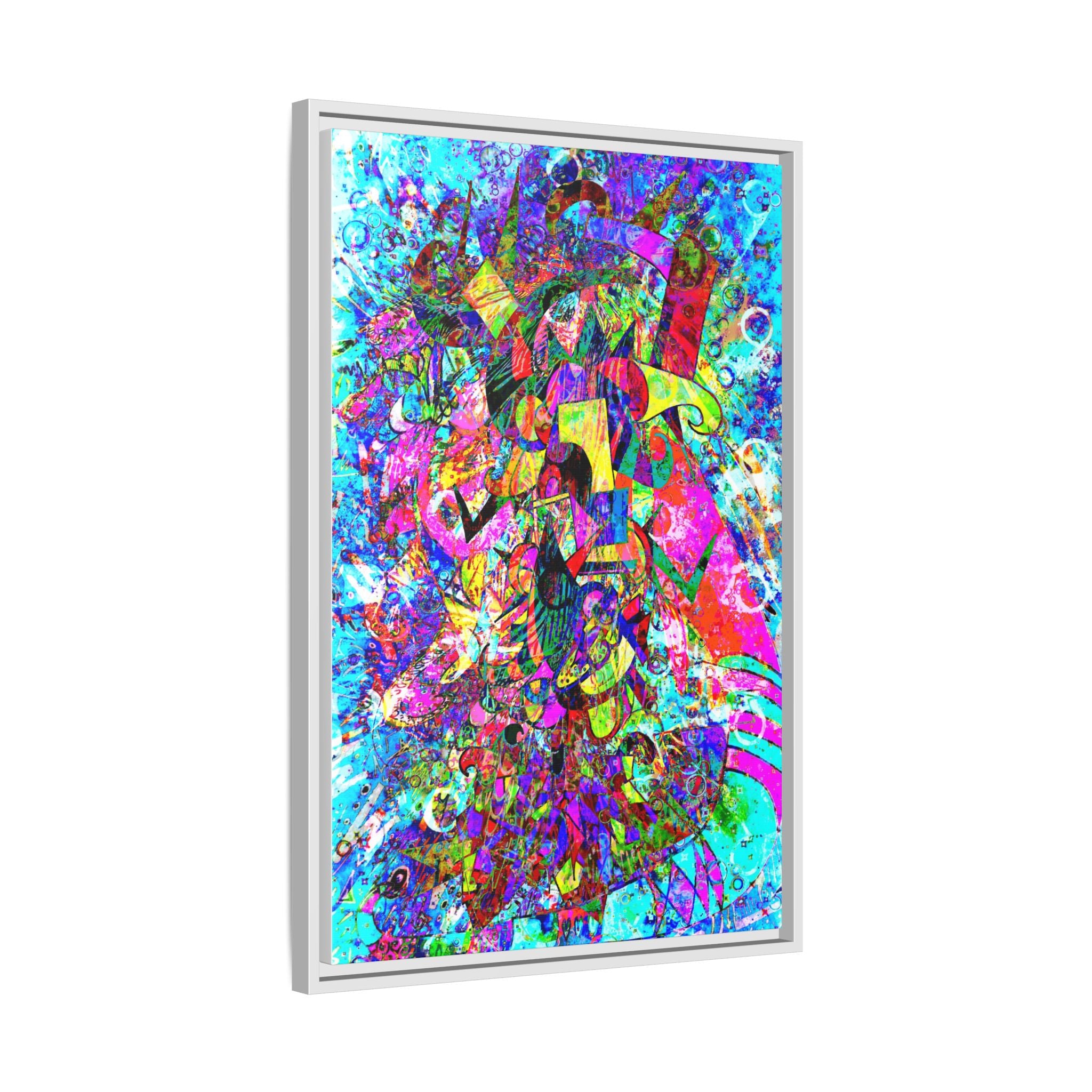 Love Monster Matte Canvas, Framed (Multi-color)