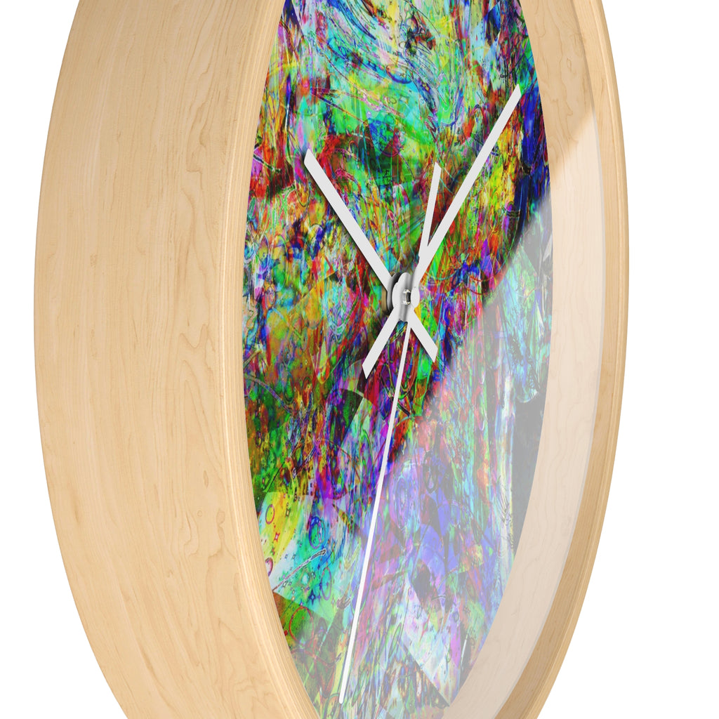 Barfing Beautifully Wall Clock — Colorful Art Timepiece