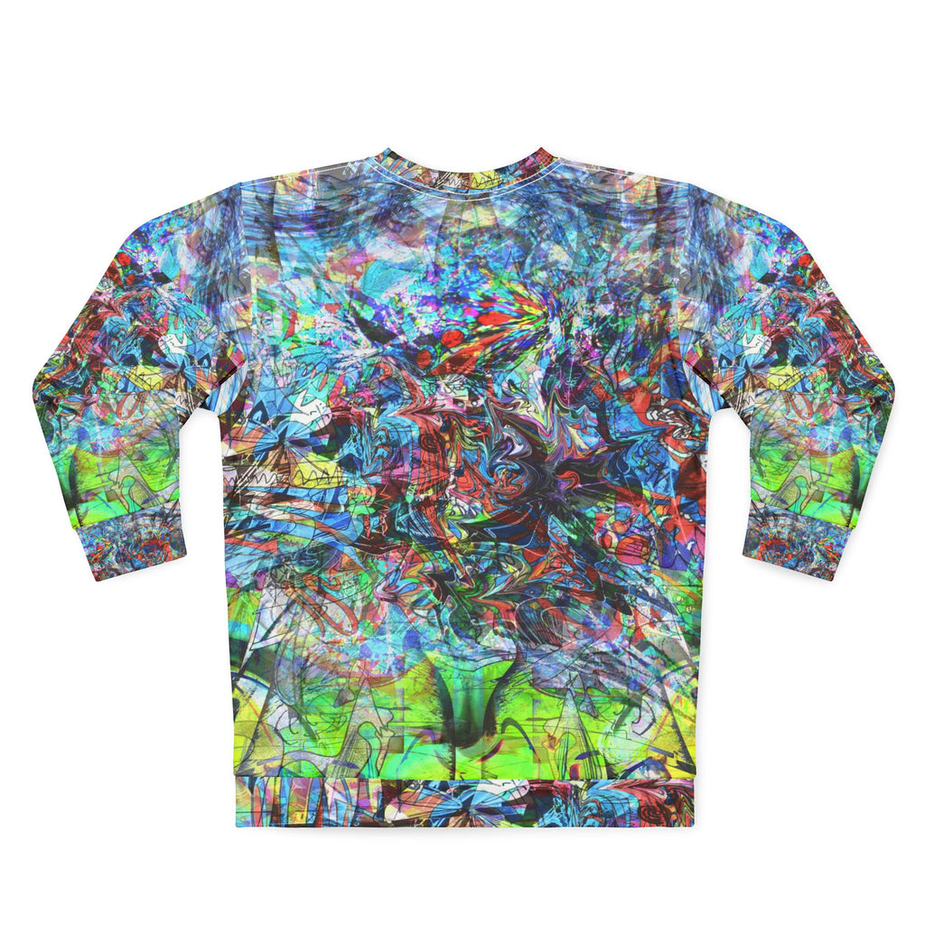 Now You're Stuck 44 - Abstract Neon Splash Sweatshirt