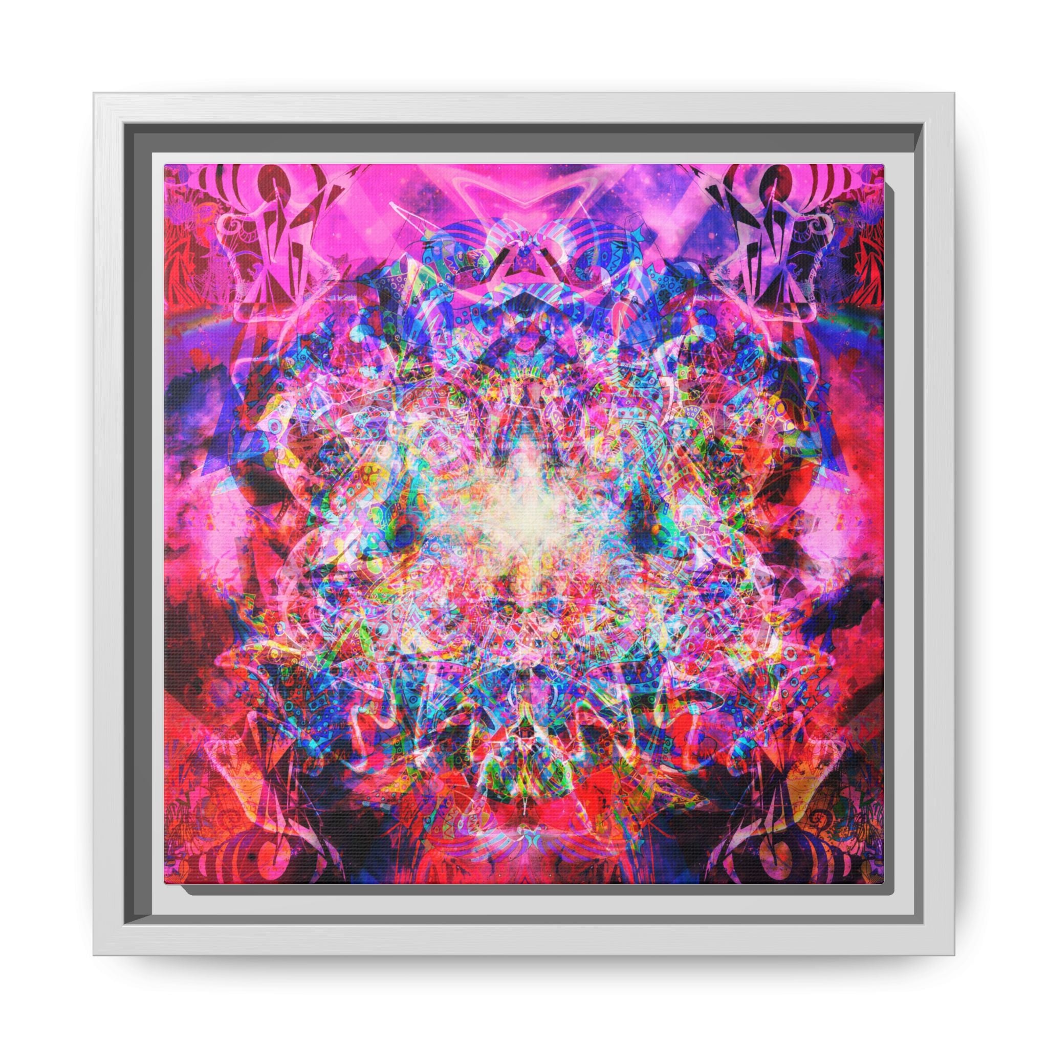 Arashaya Framed Canvas — Vibrant Psychedelic Wall Art