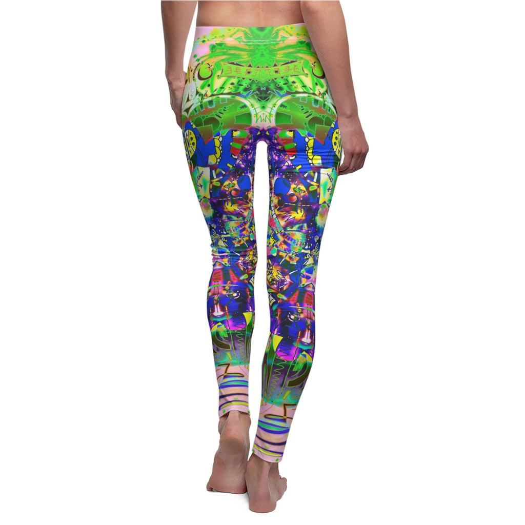 Alien Darkness 9 Leggings — Vibrant All-Over-Print Yoga Leggings