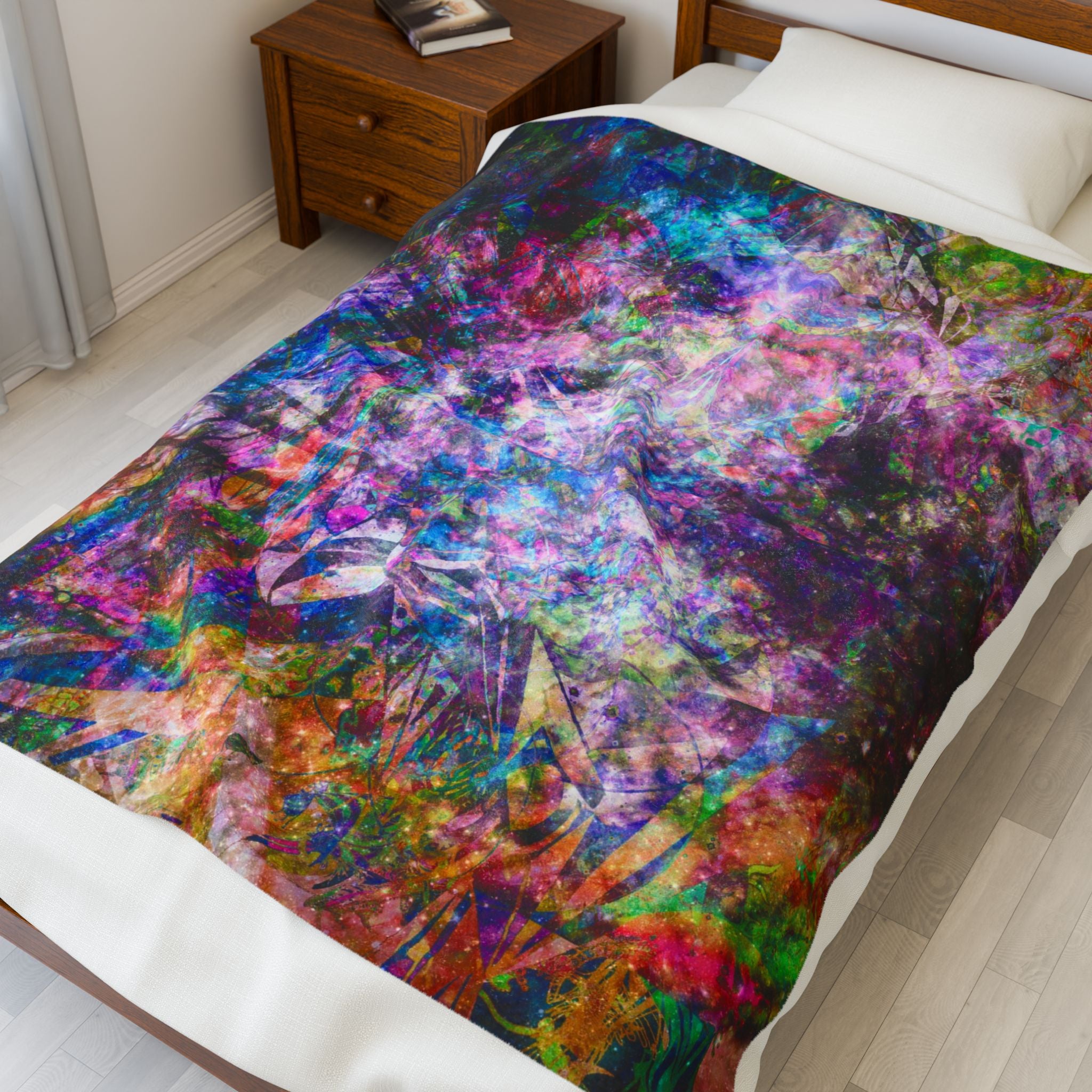 Space Shower 2 Plush Blanket