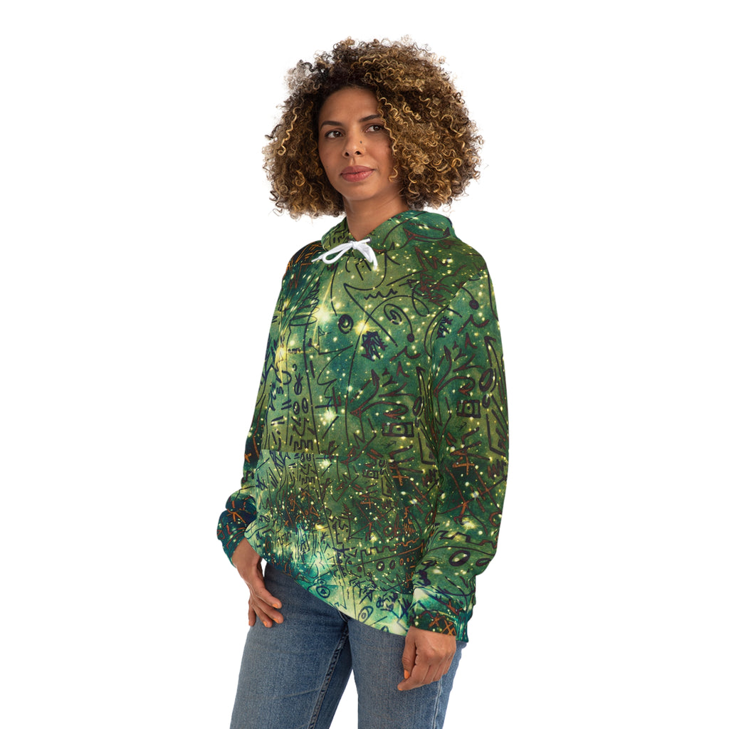 Galaxy Script All-Over Print Hoodie