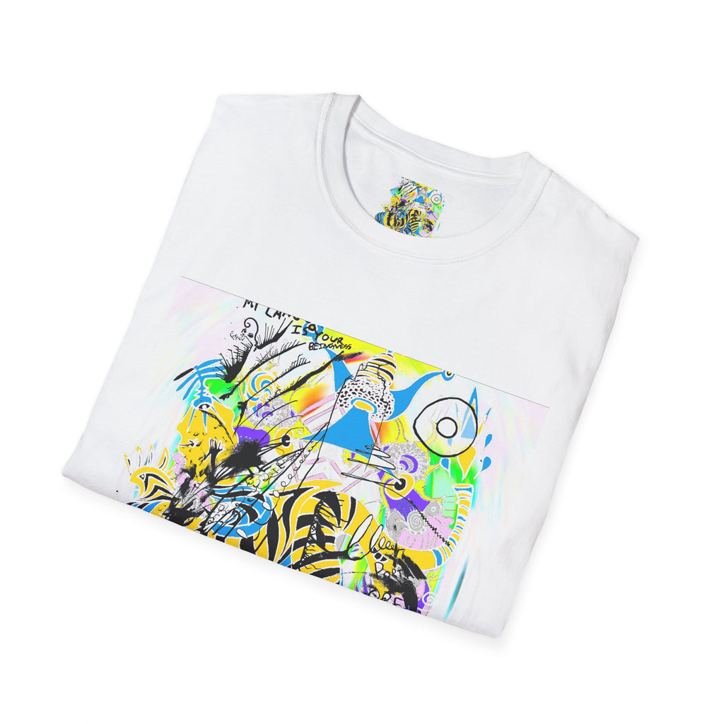 My Language Is Your Beingness And The Portal Is Open T-Shirt — Colorful Abstract Graphic Tee