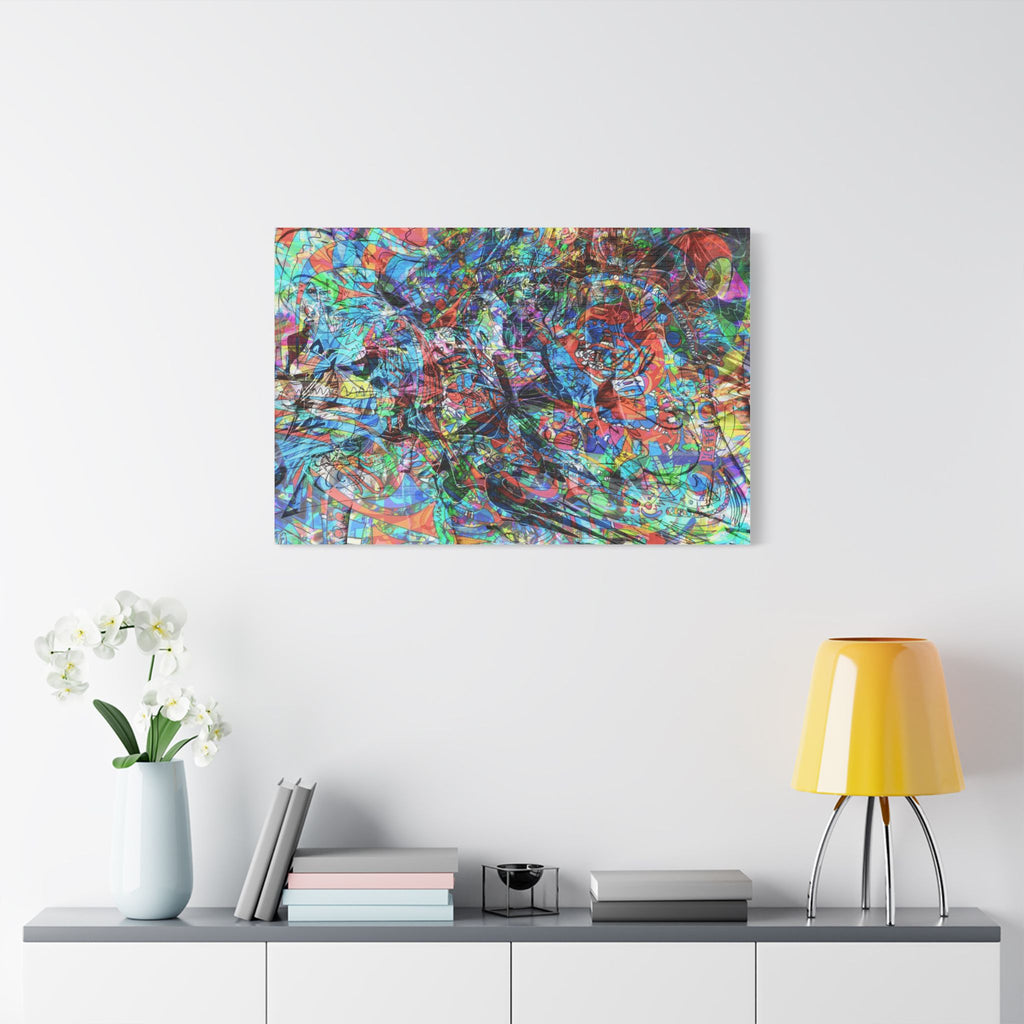 Now You're Stuck 7 Satin Canvas, Stretched