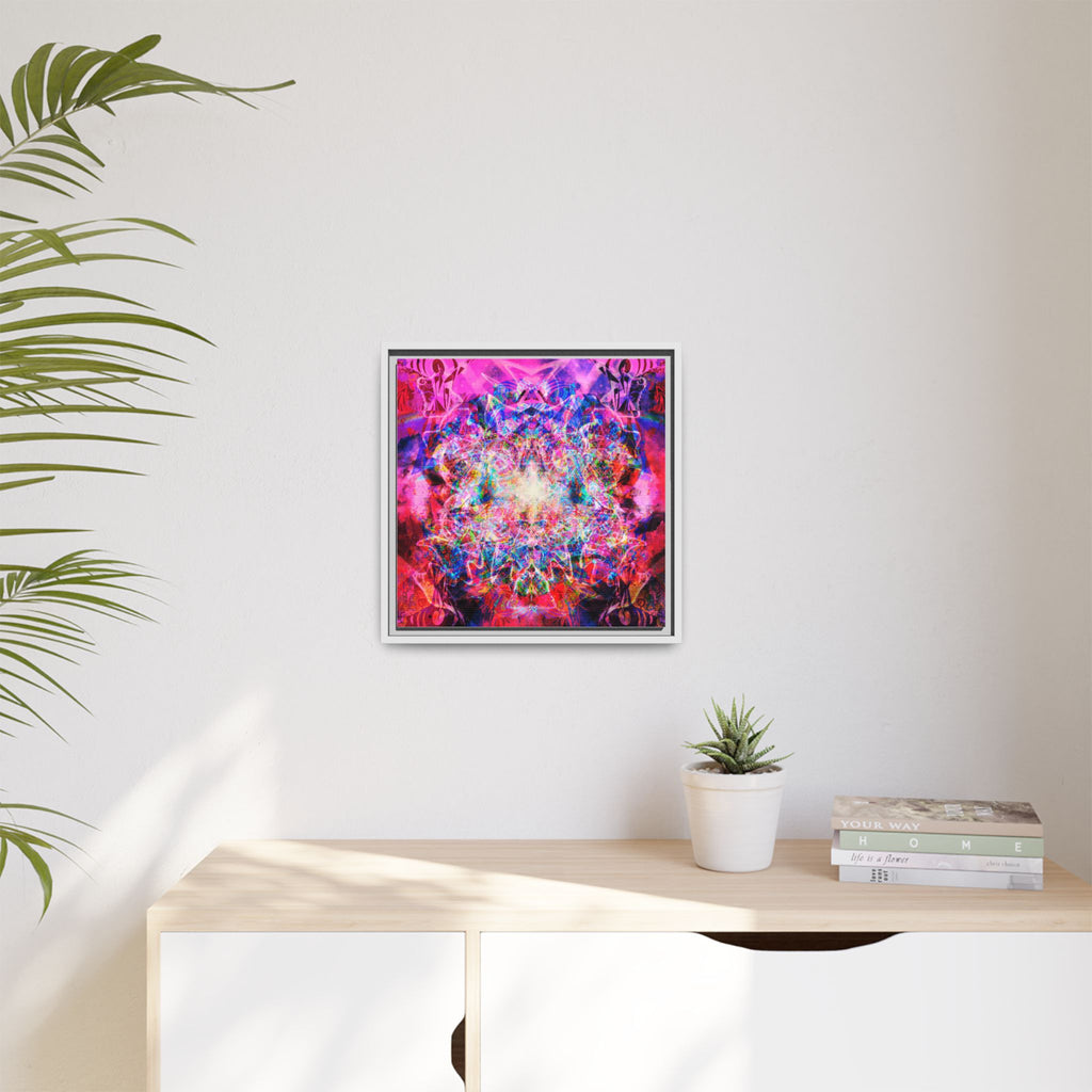 Arashaya Framed Canvas — Vibrant Psychedelic Wall Art