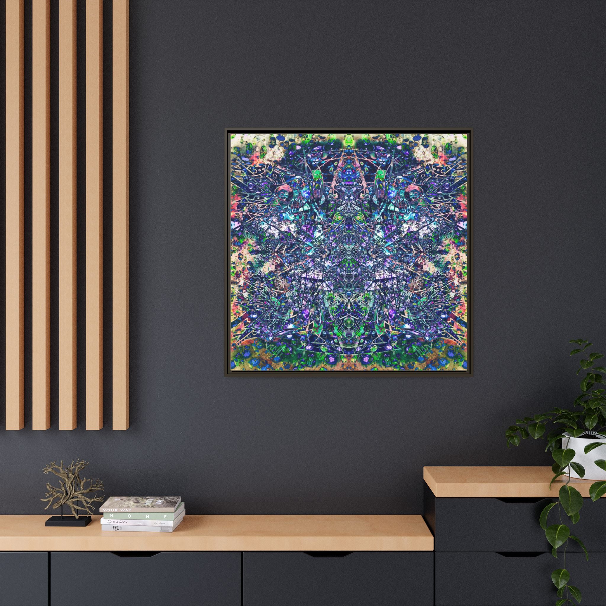 KAWABONGA Matte Canvas, Framed (Multi-color)