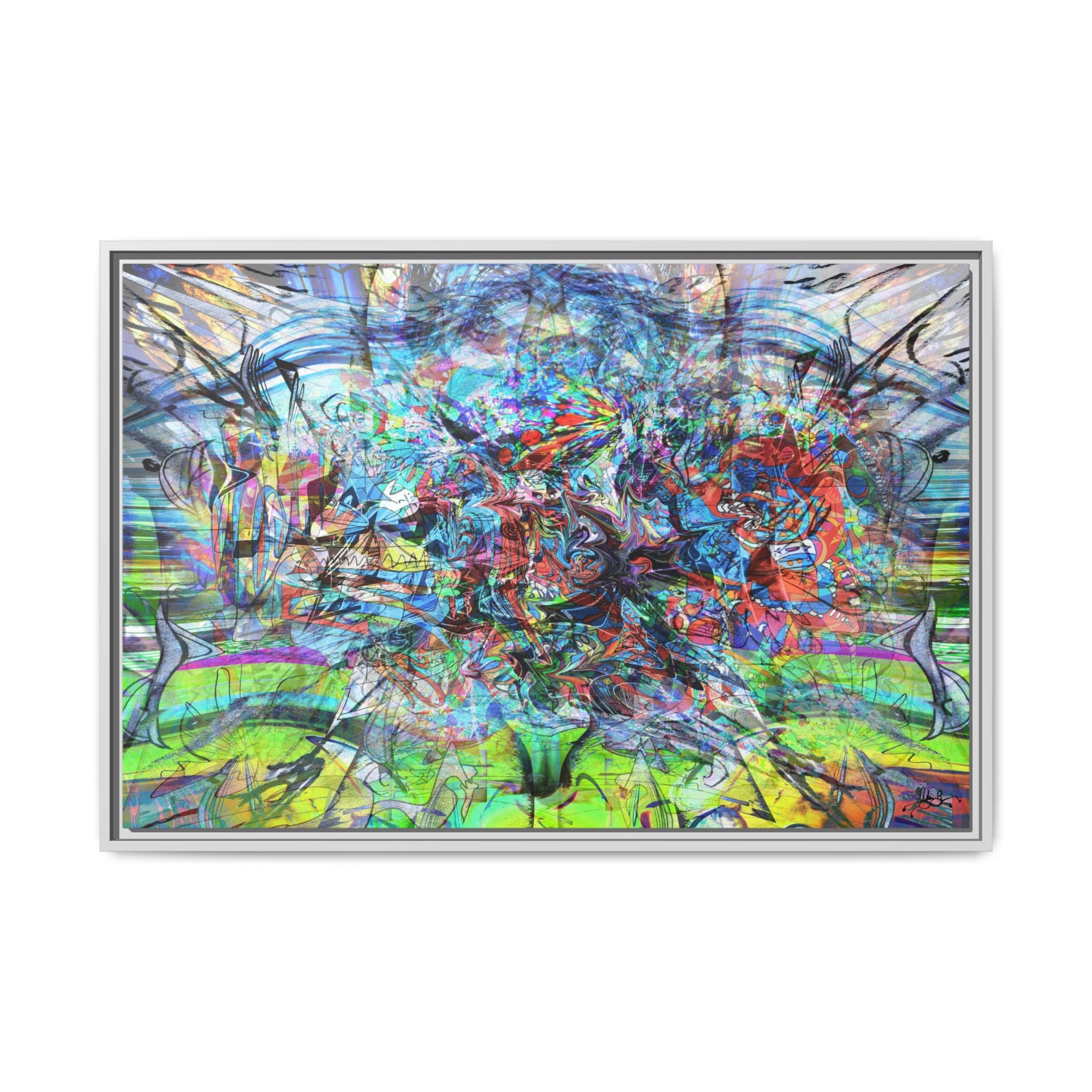 Now You're Stuck 44 Canvas Print — Framed Matte Wall Art