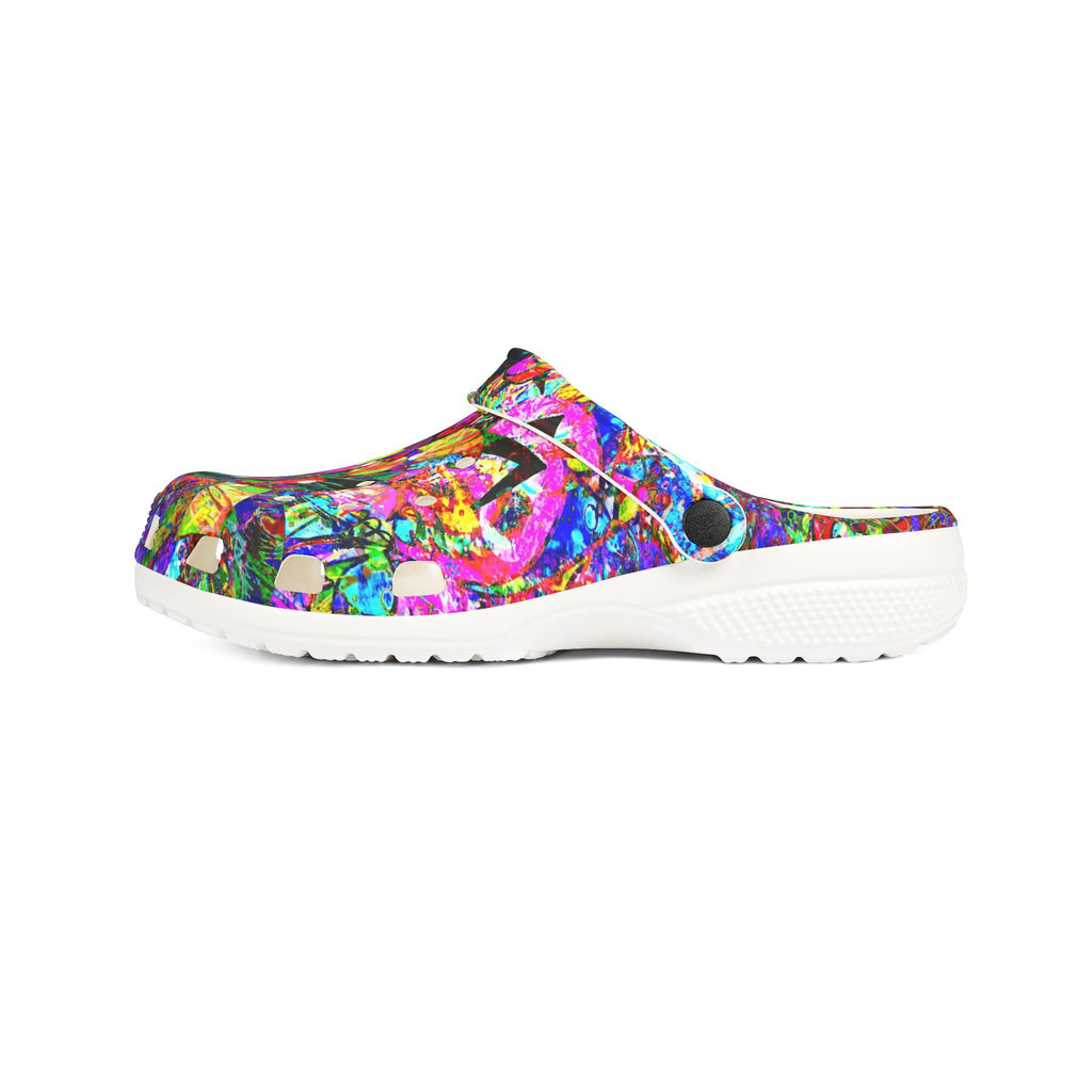 Love Monster - Colorful Abstract EVA Foam Clogs — Vibrant All-Over Print Comfort Shoes
