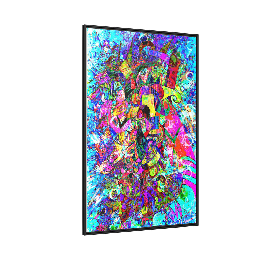 Love Monster Matte Canvas, Framed (Multi-color)