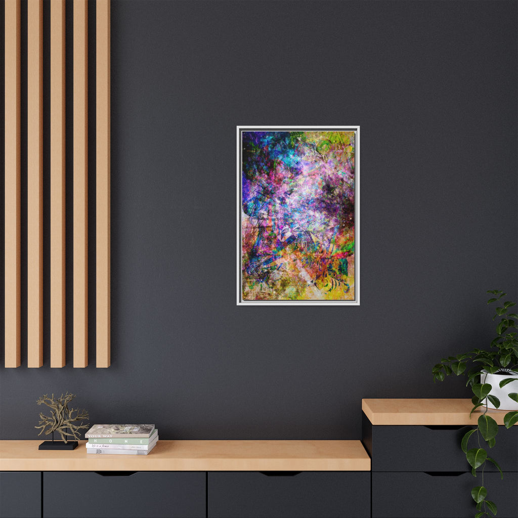 Space Shower 2 Canvas Art – Vibrant Textured Wall Décor