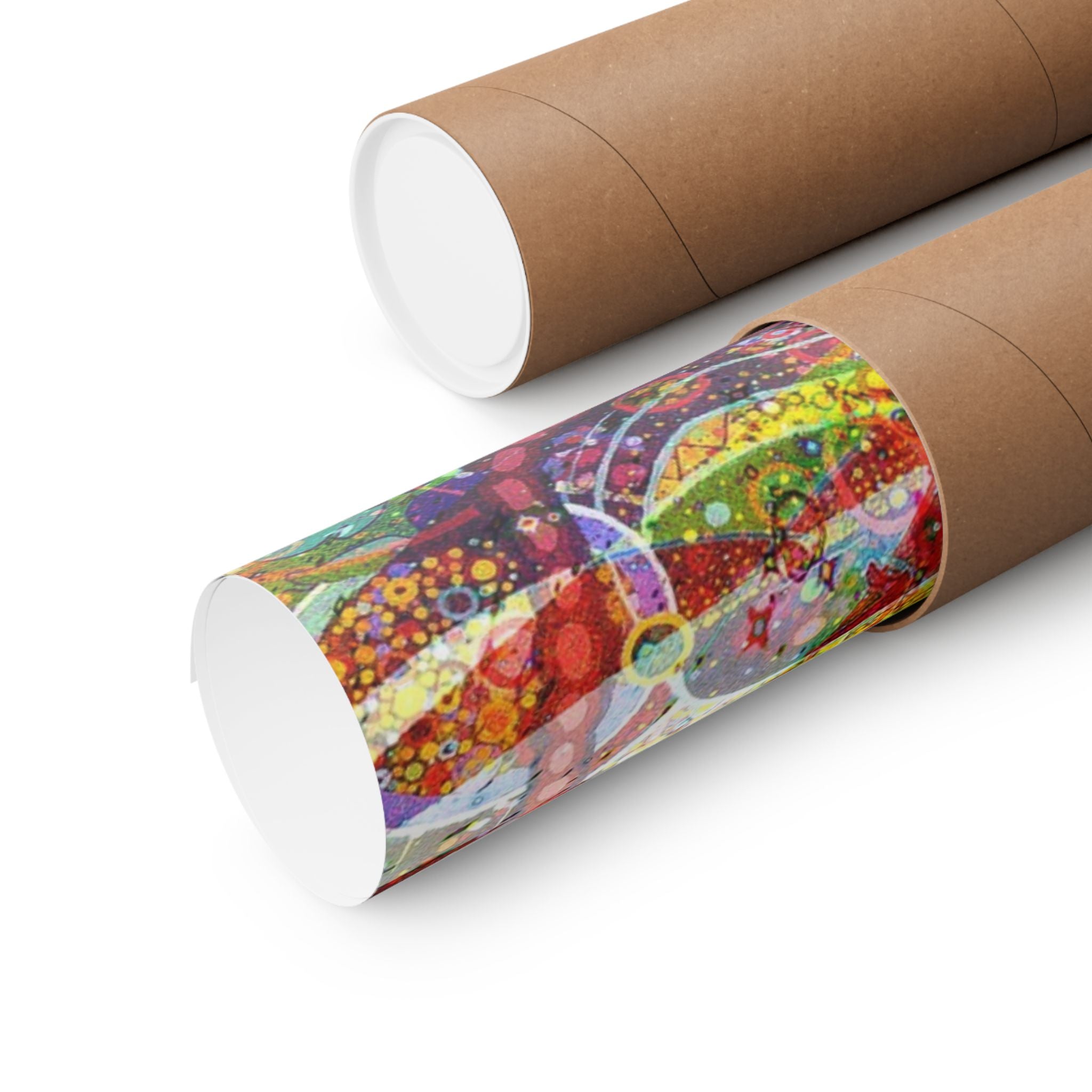 Barfing Golden Light (Collaboration with Vytas Sakalas) Vertical Poster — Vibrant Psychedelic Wall Art