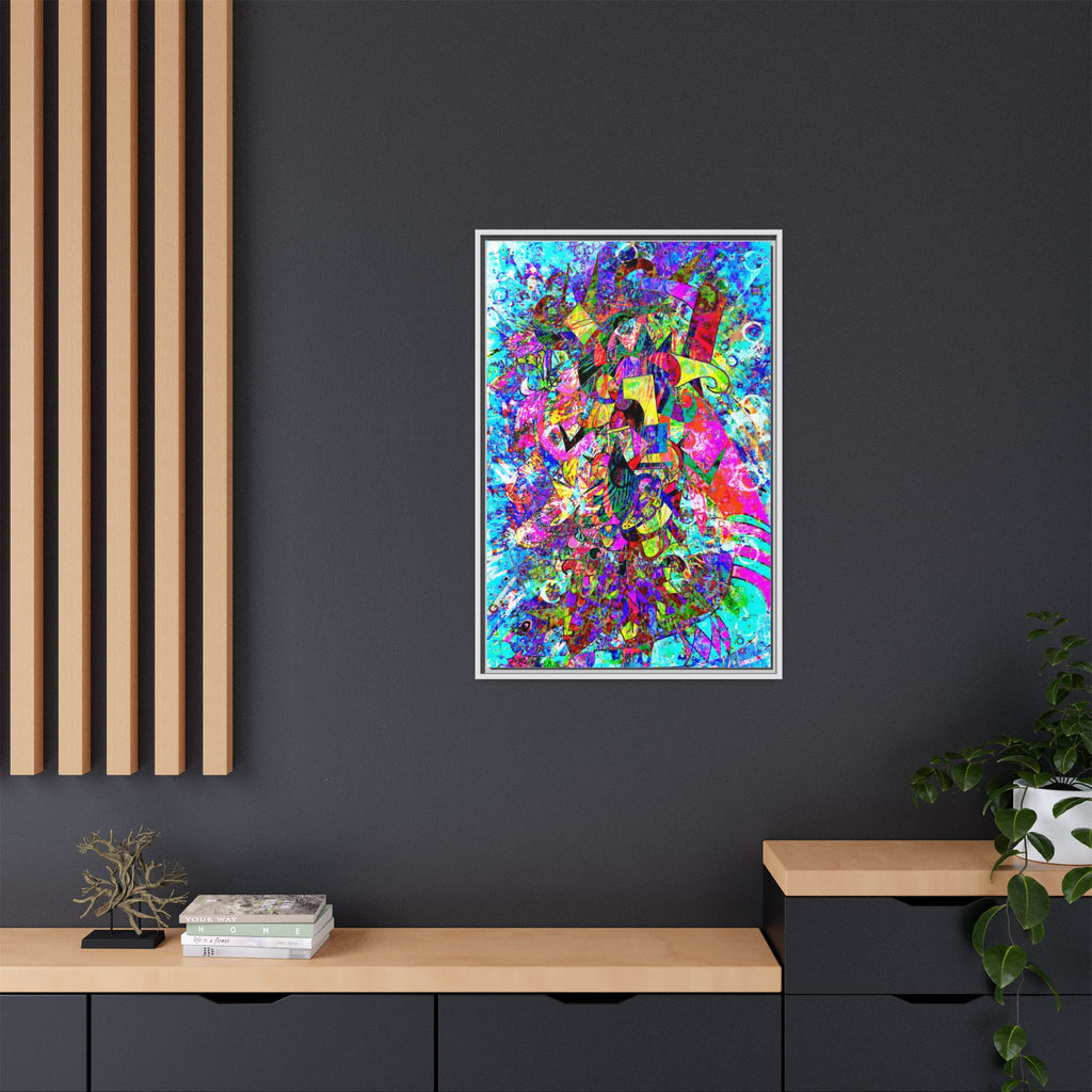 Love Monster Matte Canvas, Framed (Multi-color)