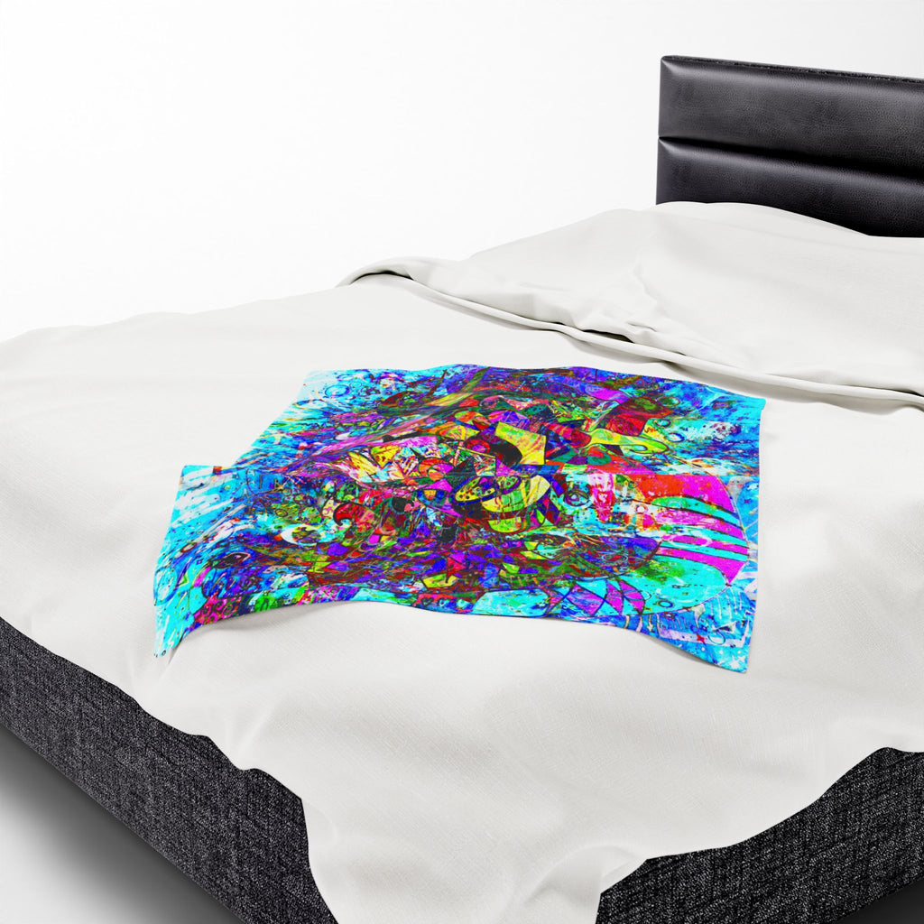 Love Monster Plush Blanket — Vibrant Psychedelic Throw for Home & Gifts