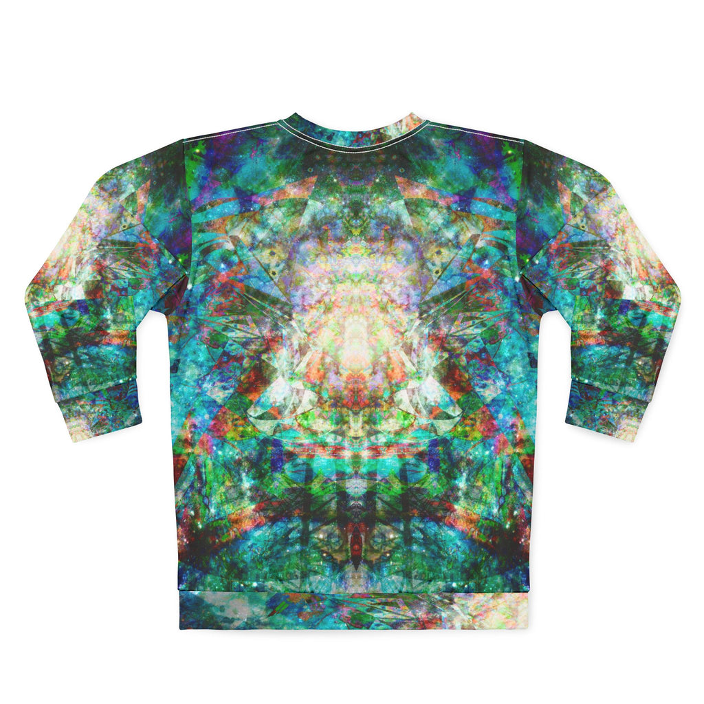 Hyperdimensional Pinball - All-Over Print Sweatshirt — Psychedelic Kaleidoscope Art Crewneck