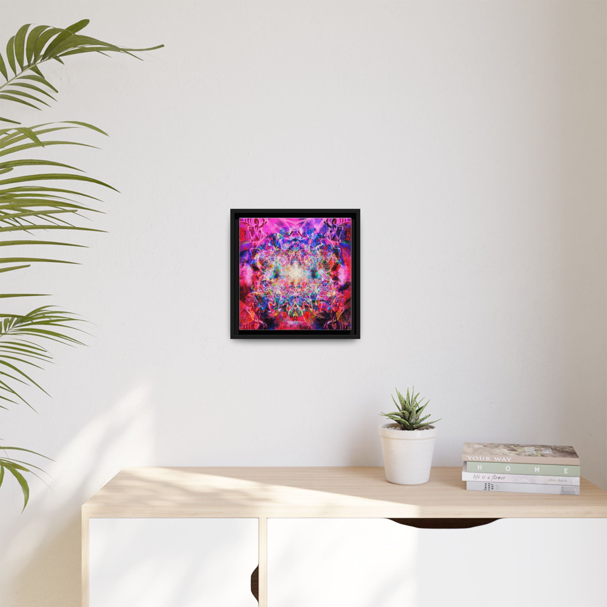Arashaya Framed Canvas — Vibrant Psychedelic Wall Art