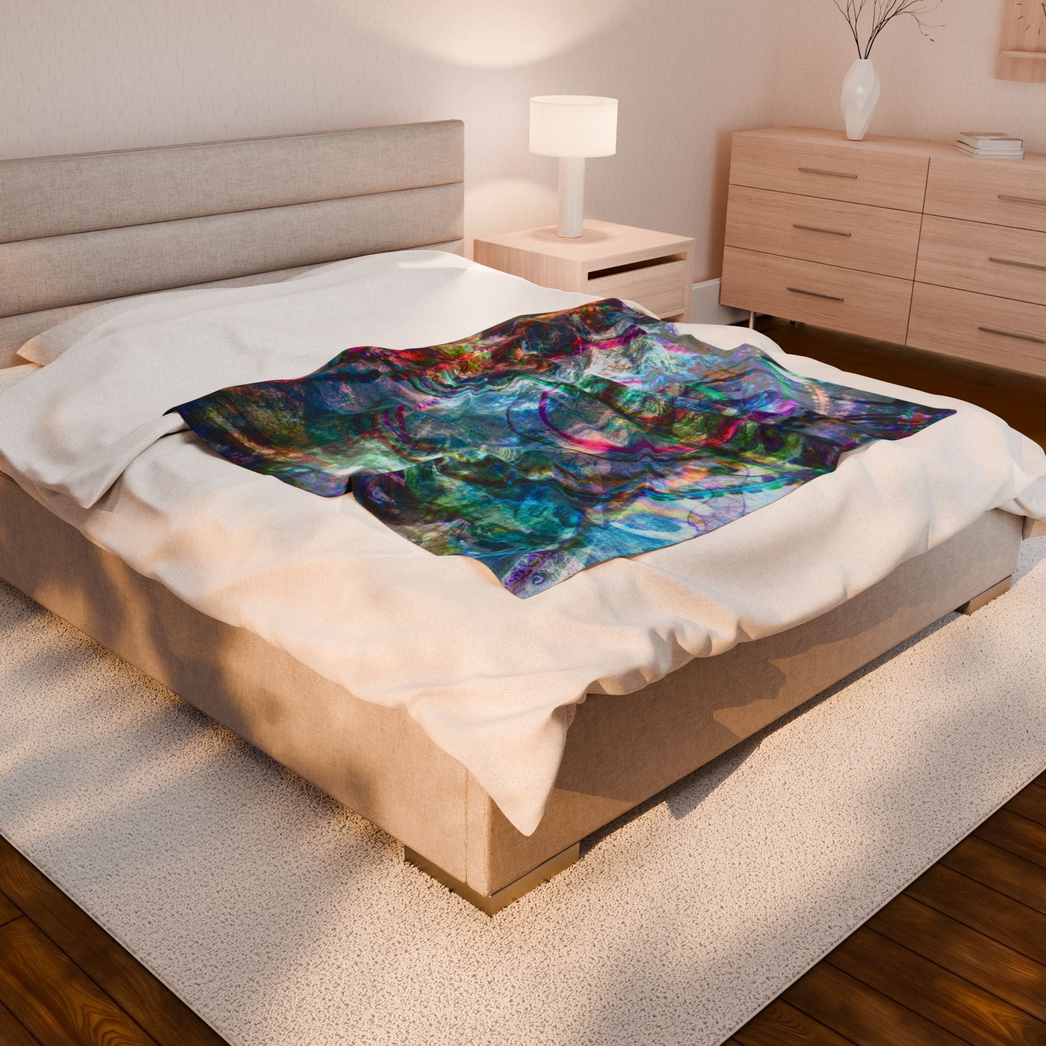Mega Millionz Plush Blanket — Soft Multicolor Art Throw