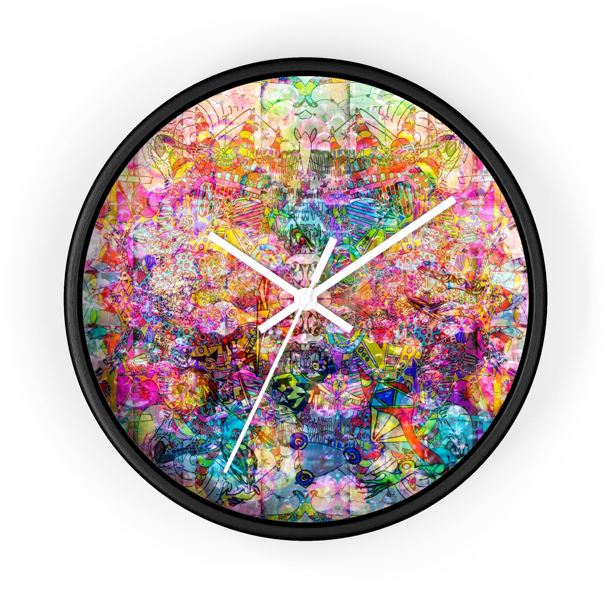 Dance Like There's No Tomorrow - Vibrant  Wall Clock — Colorful Abstract Art Timepiece