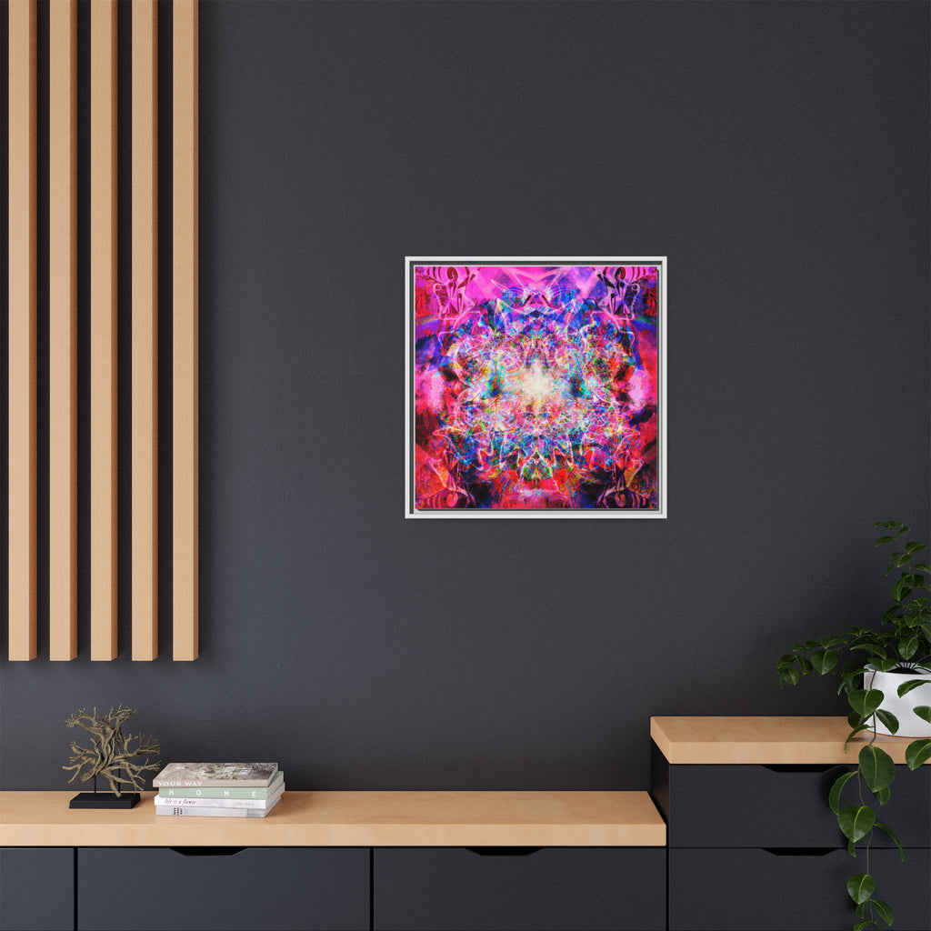 Arashaya Framed Canvas — Vibrant Psychedelic Wall Art