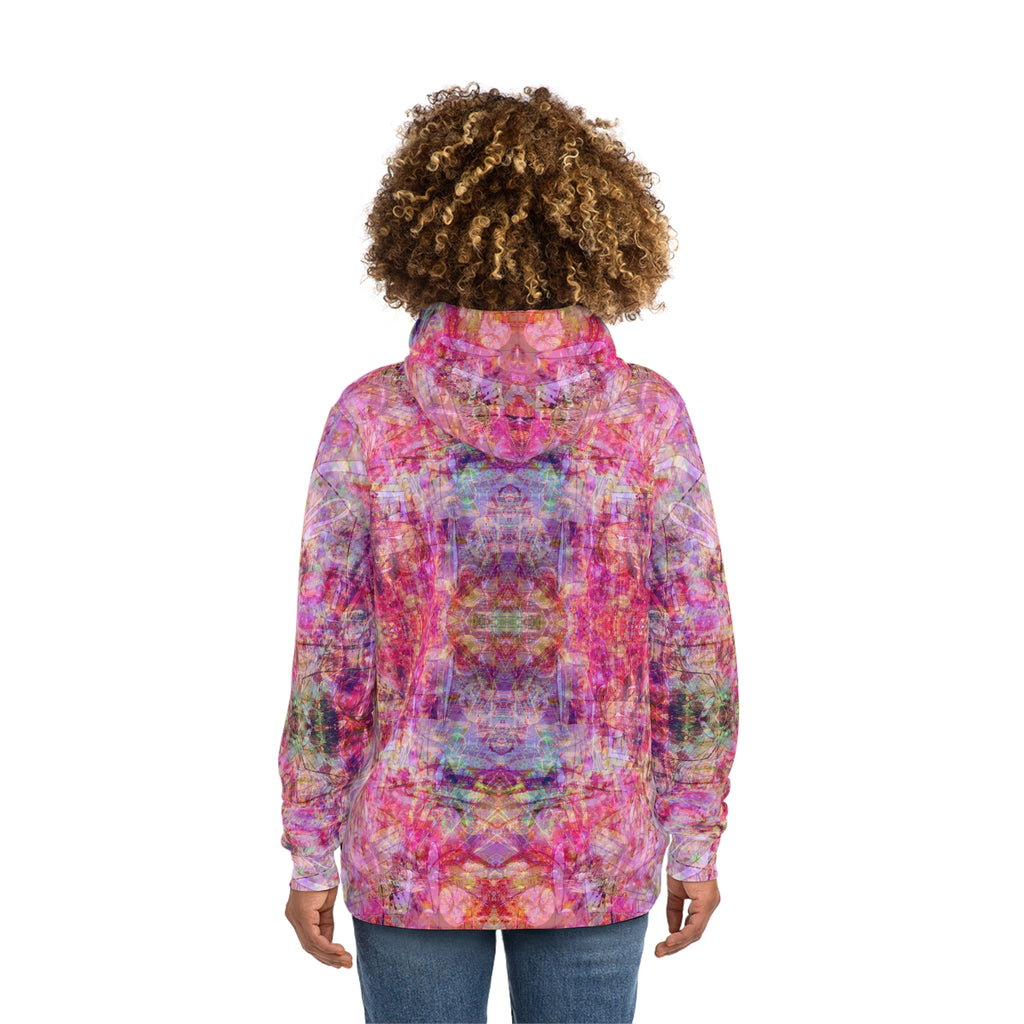 Beau If Ful M9 All-Over Print Hoodie — Vibrant Floral Abstract Fashion Hoodie