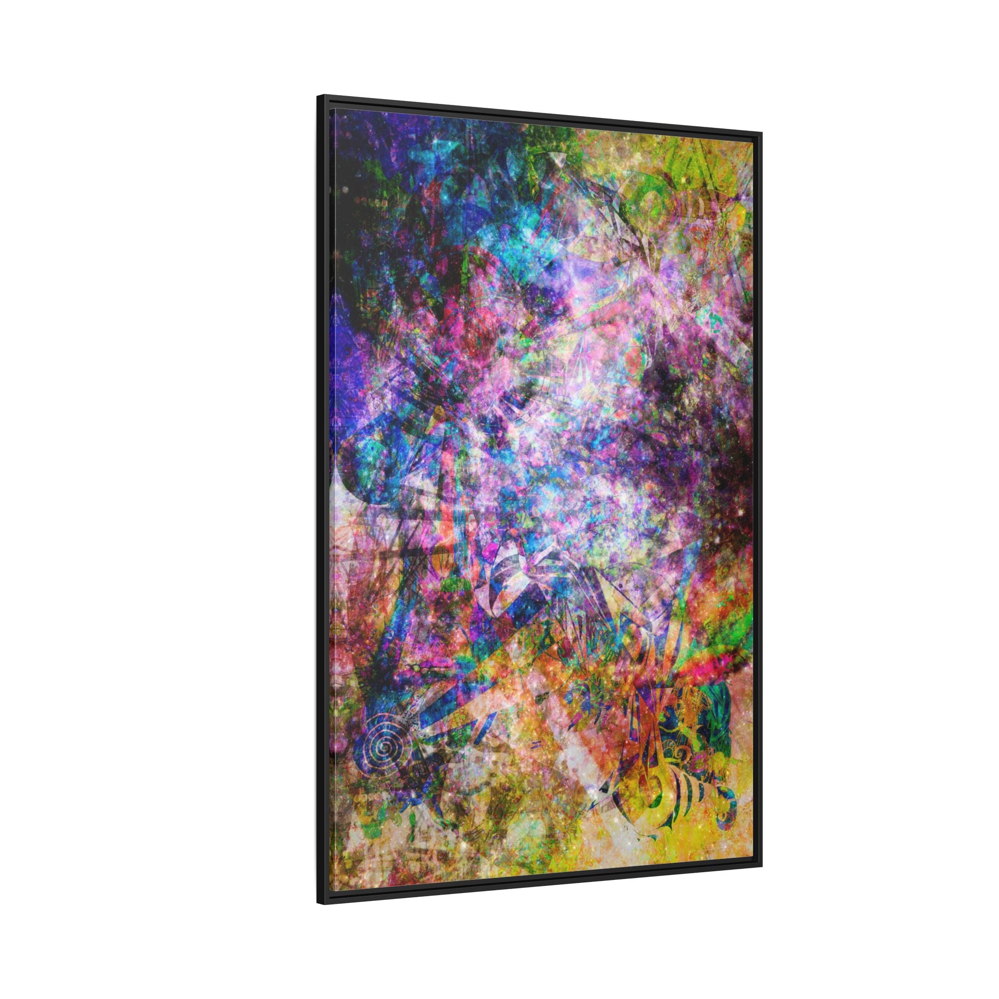 Space Shower 2 Canvas Art – Vibrant Textured Wall Décor