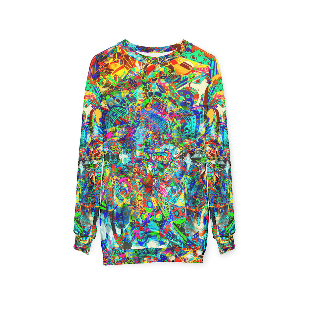 HYPERDIMENSIONAL SURFER - Psychedelic Abstract All-Over Print Sweatshirt