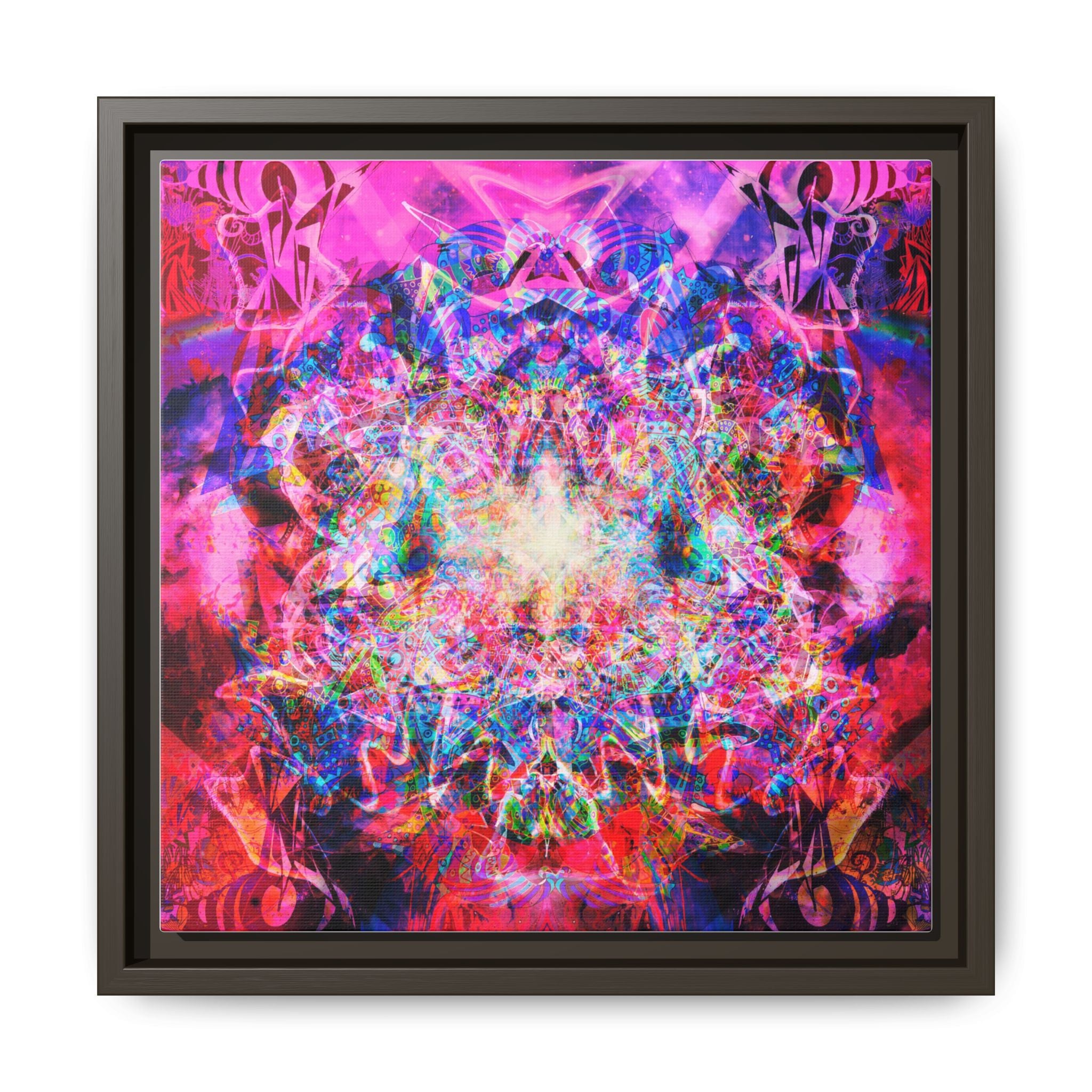 Arashaya Framed Canvas — Vibrant Psychedelic Wall Art