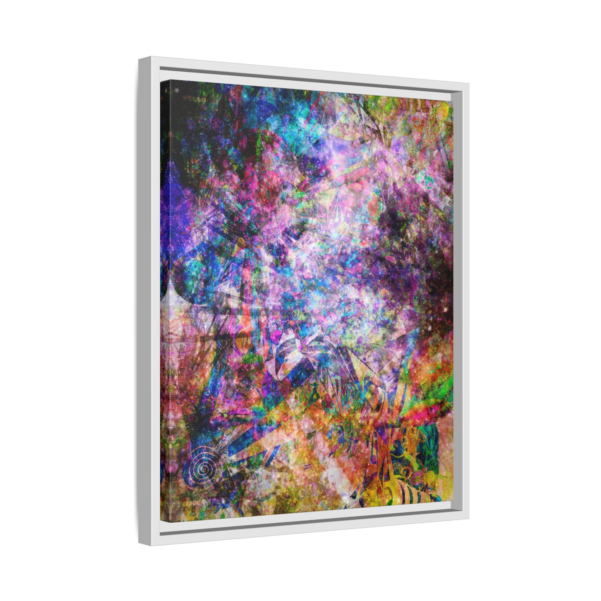 Space Shower 2 Canvas Art – Vibrant Textured Wall Décor